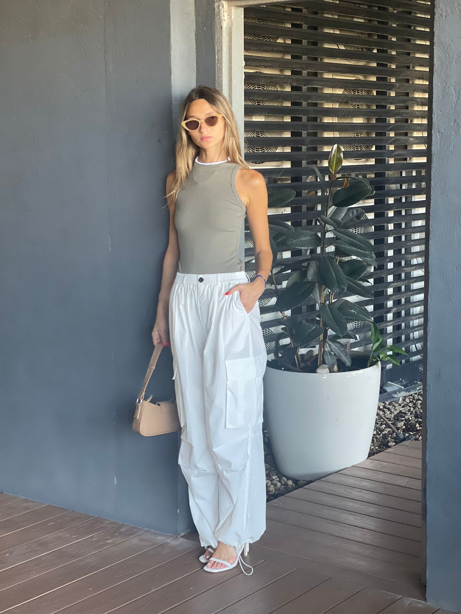 מכנס אמיליה לבן