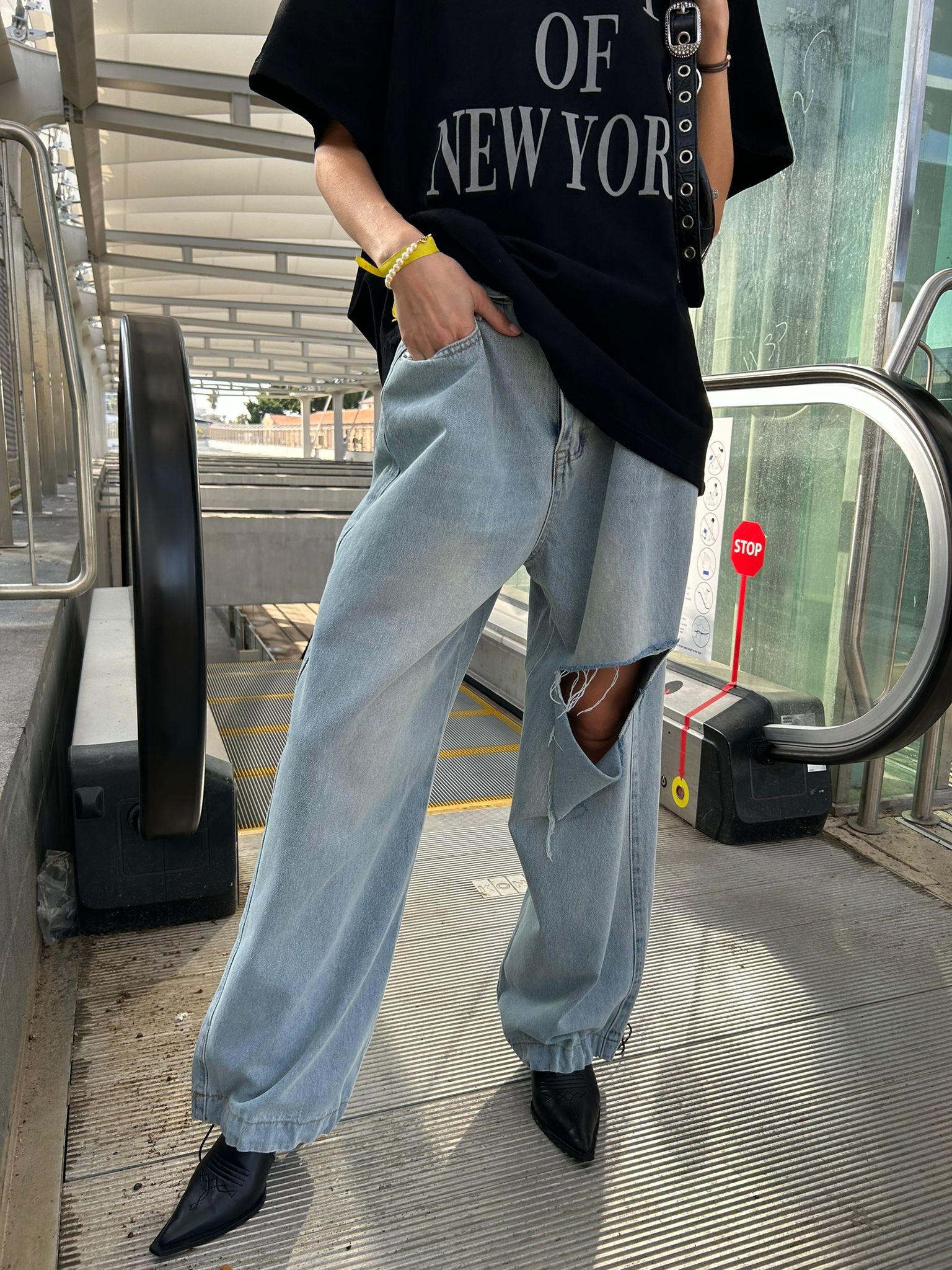 ג'ינס מיילי כחול בהיר