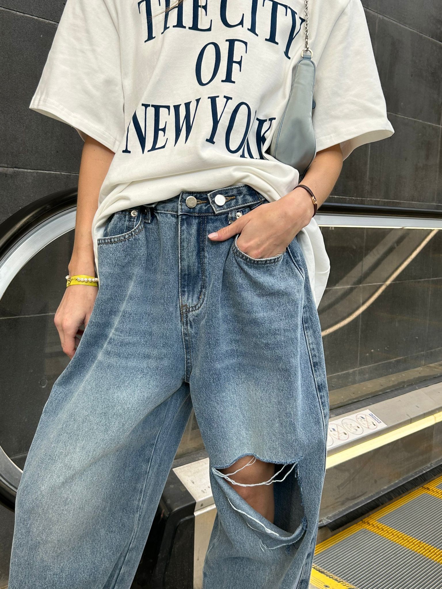 ג'ינס מיילי כחול