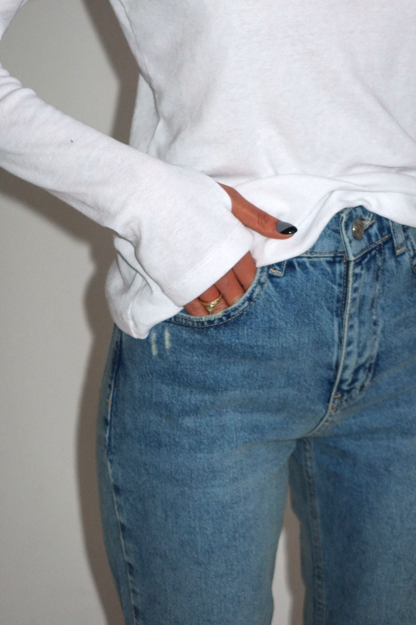 בייסיק כפפה לבן