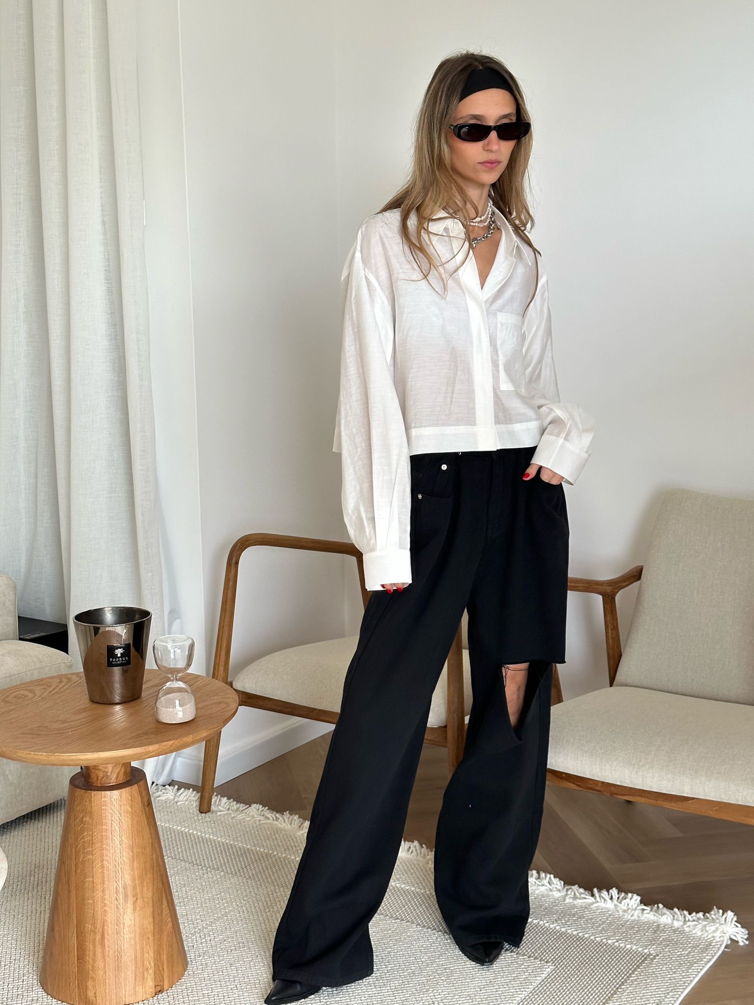 מכנס ליהי שחור פחם