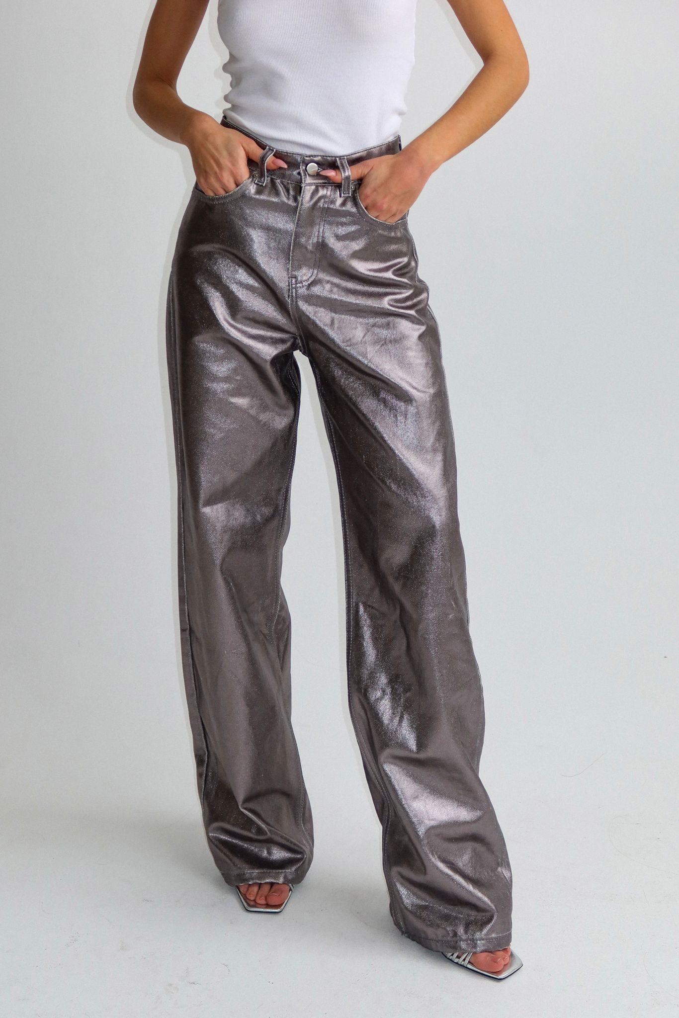 מכנס נולי כסוף