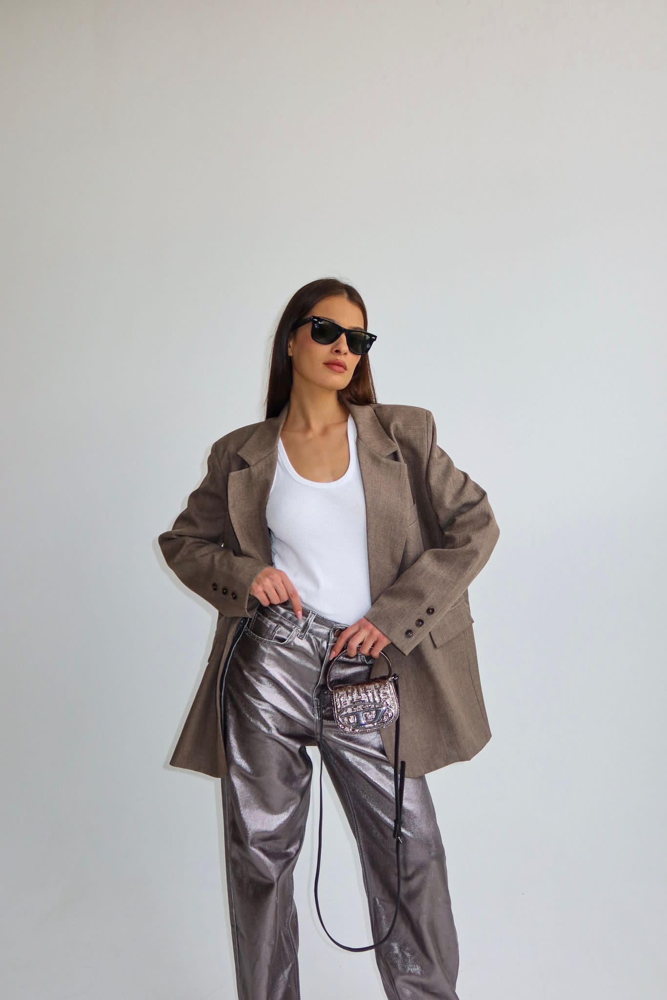 מכנס נולי כסוף