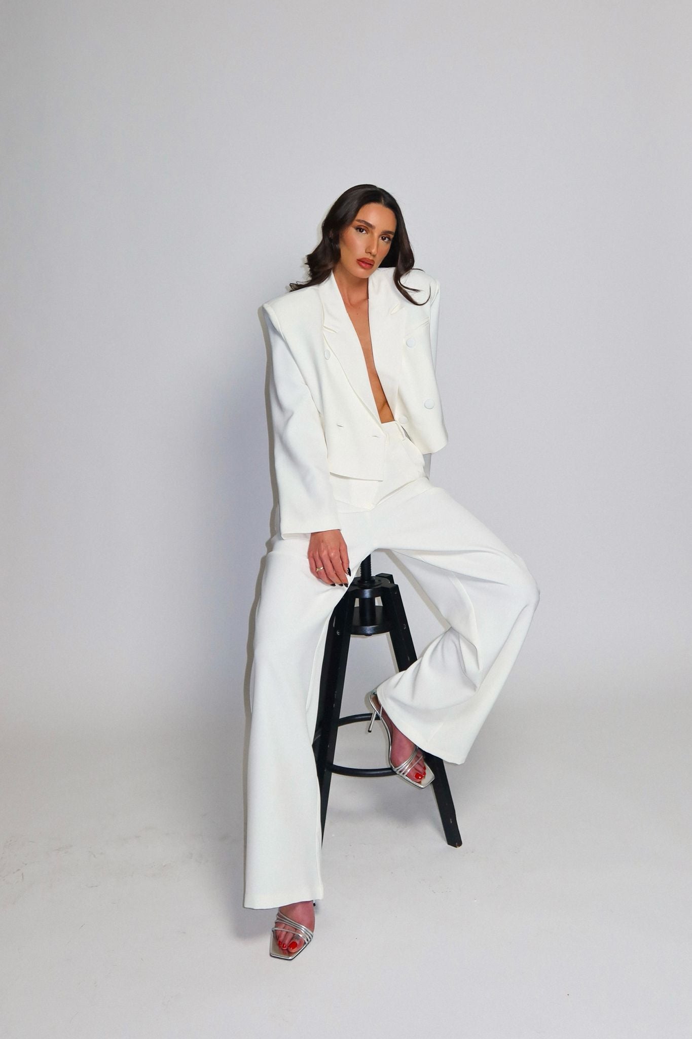 ג'קט ברברה לבן