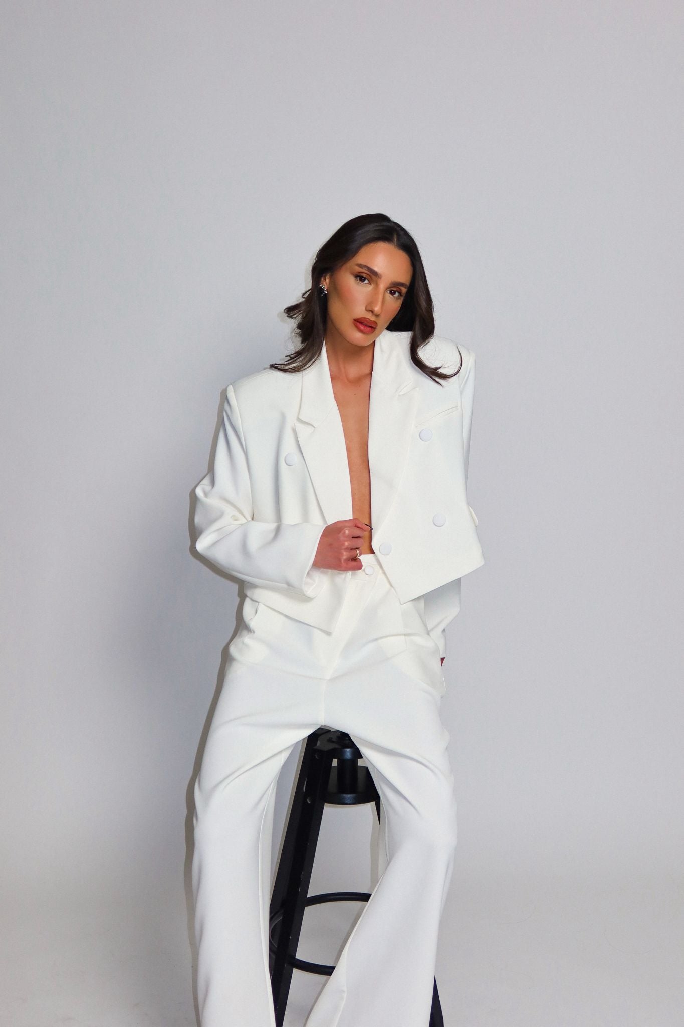 ג'קט ברברה לבן