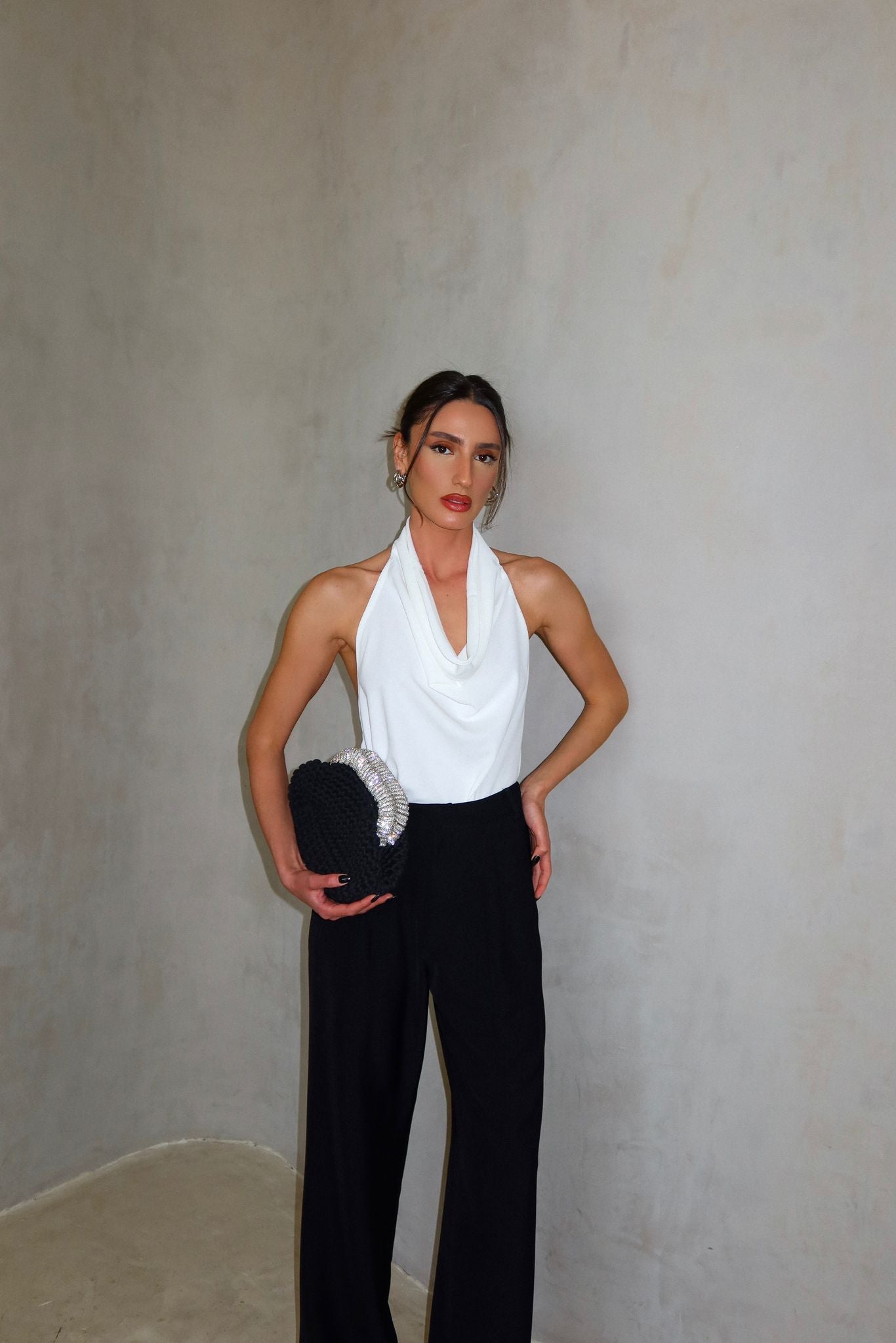 טופ אלבינה לבן