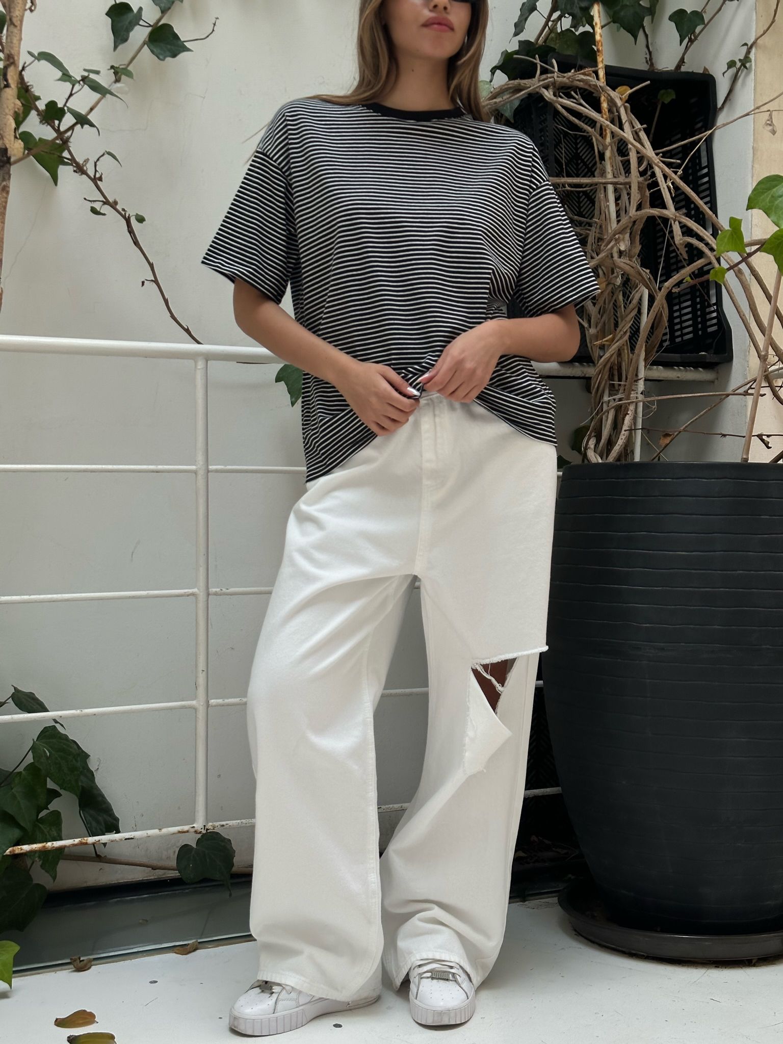 חולצת סאלי שחור