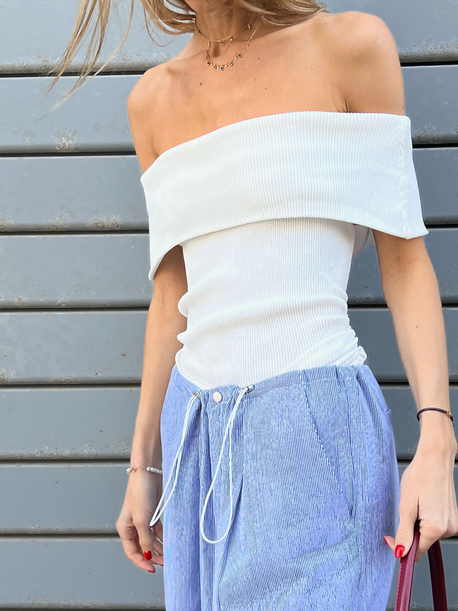 חולצת מלין לבן