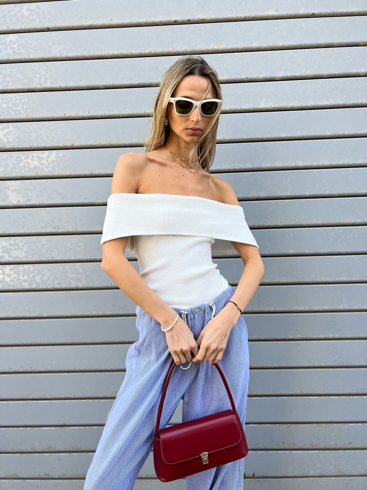 חולצת מלין לבן