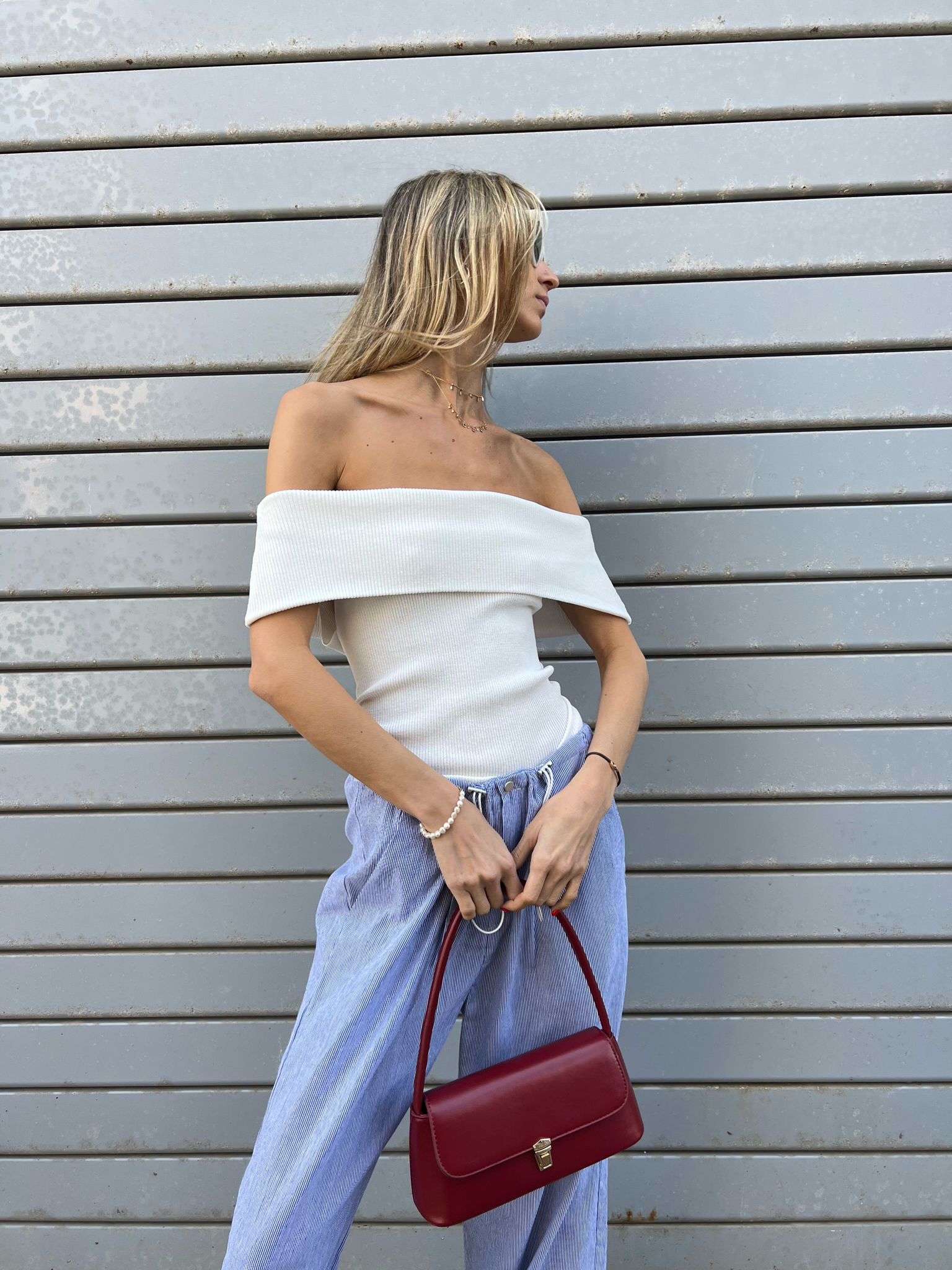 חולצת מלין לבן