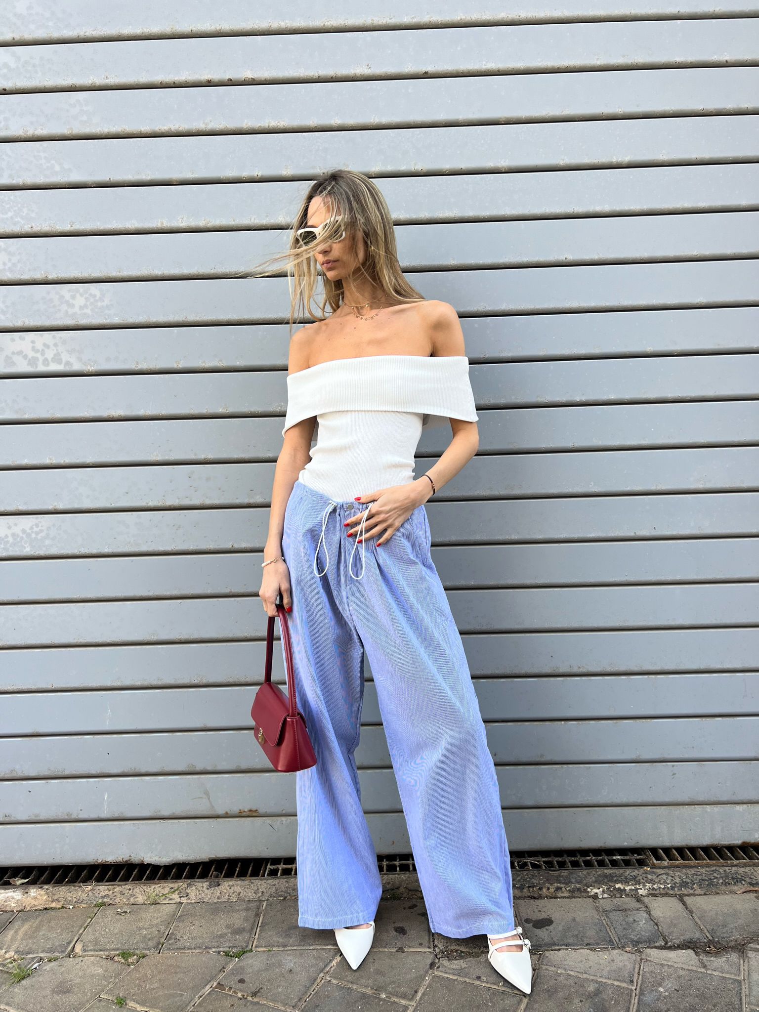 חולצת מלין לבן