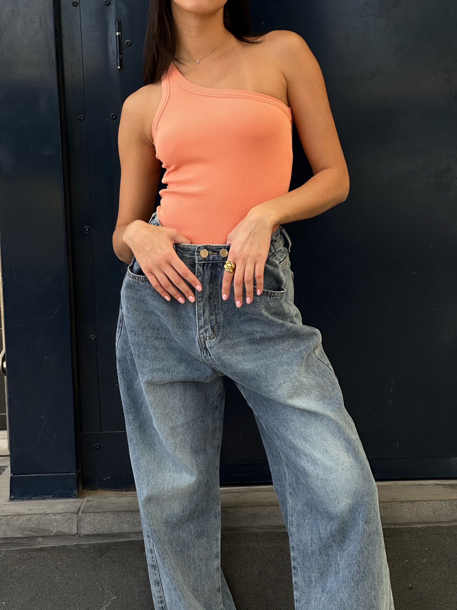 גופיית אביב כתום