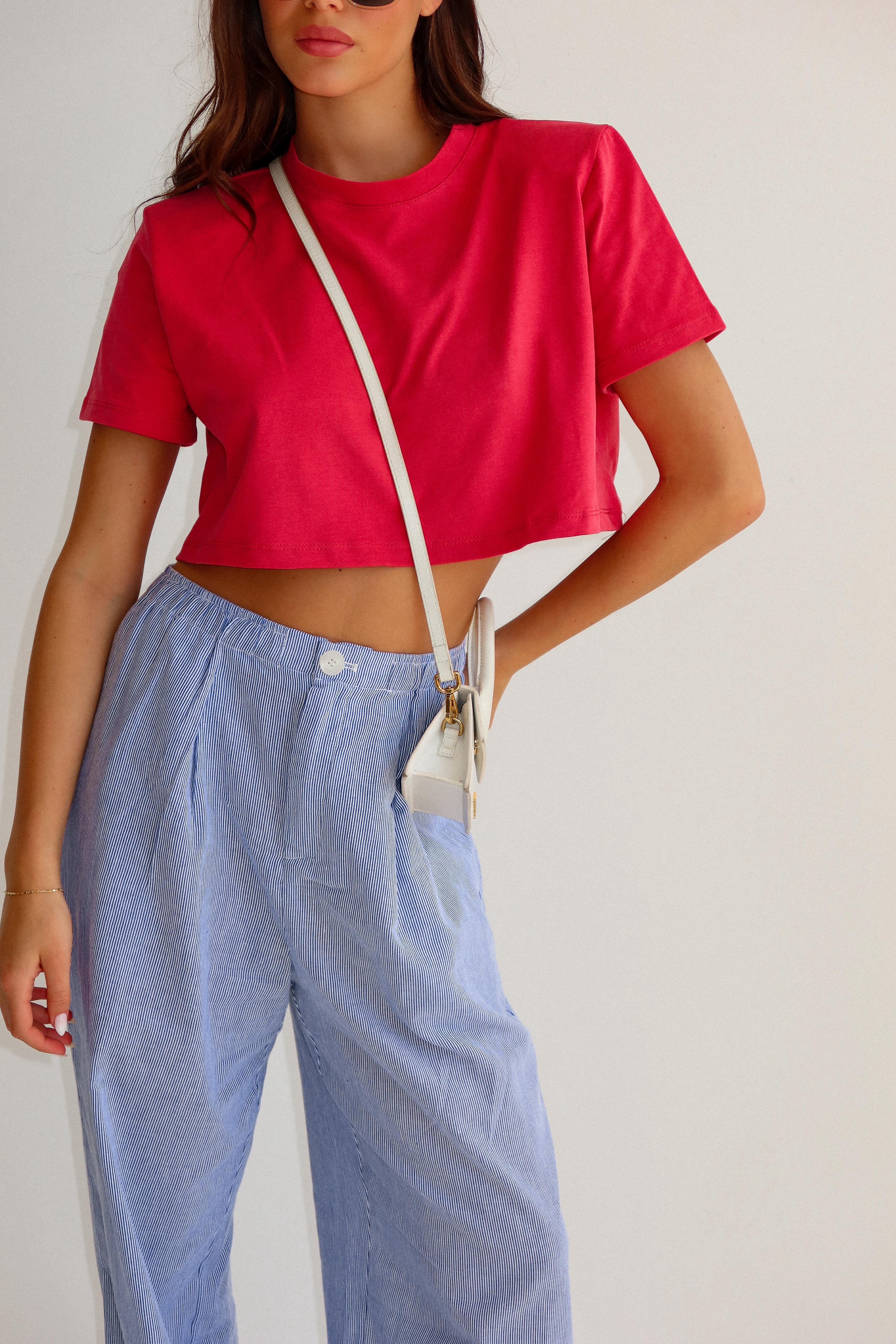 בייסיק קרופ כריות אדום