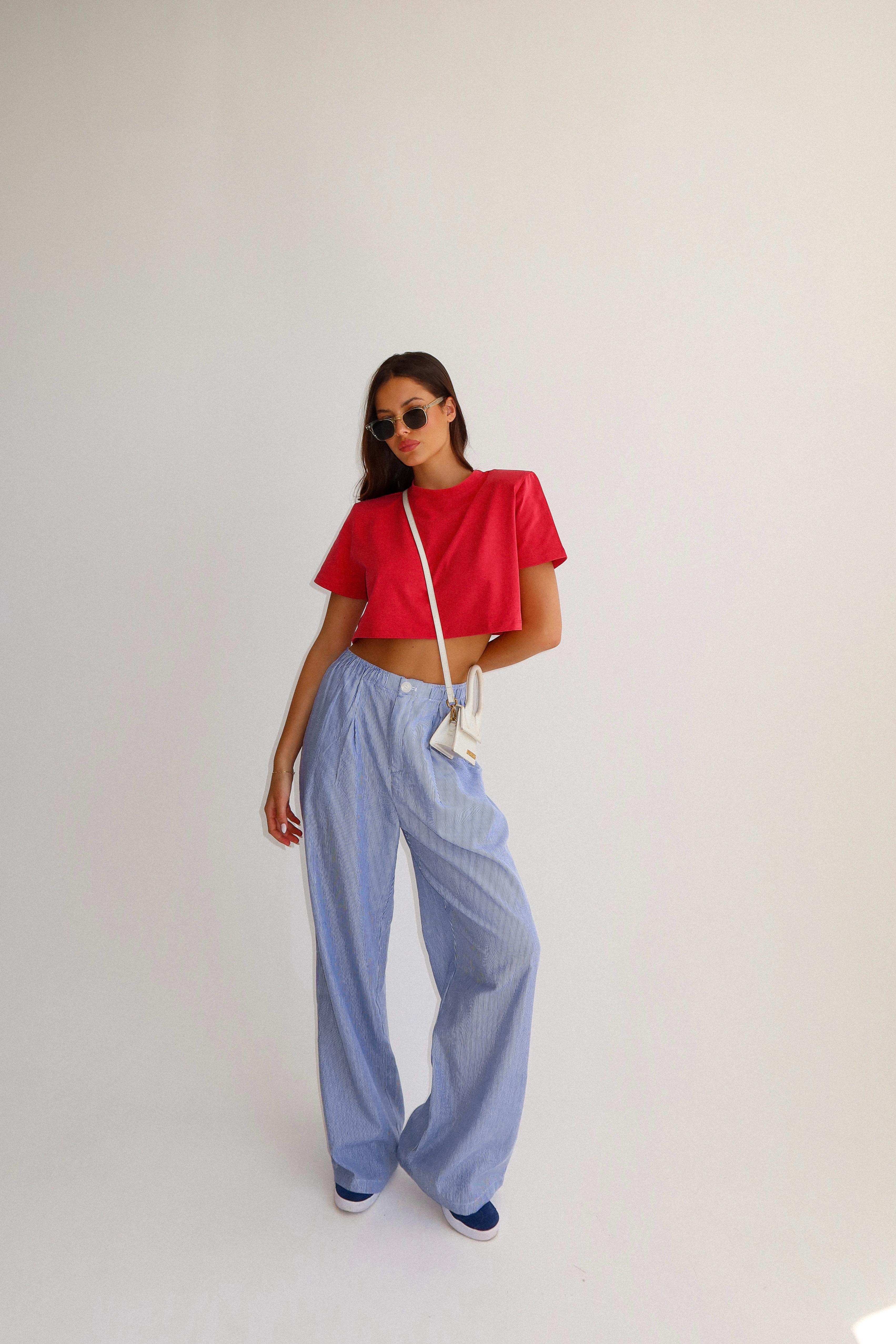 בייסיק קרופ כריות אדום