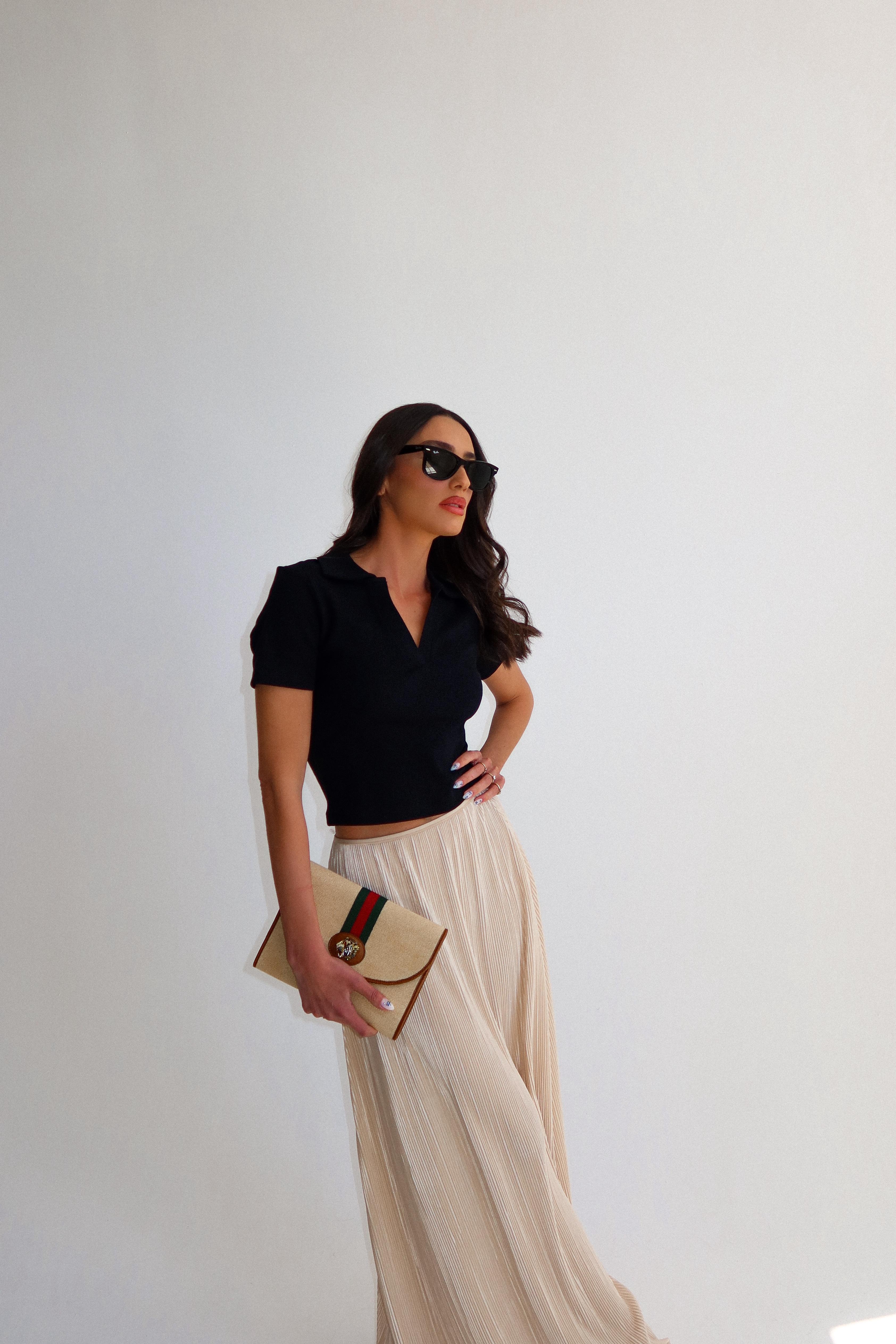 חולצת שיינה שחור