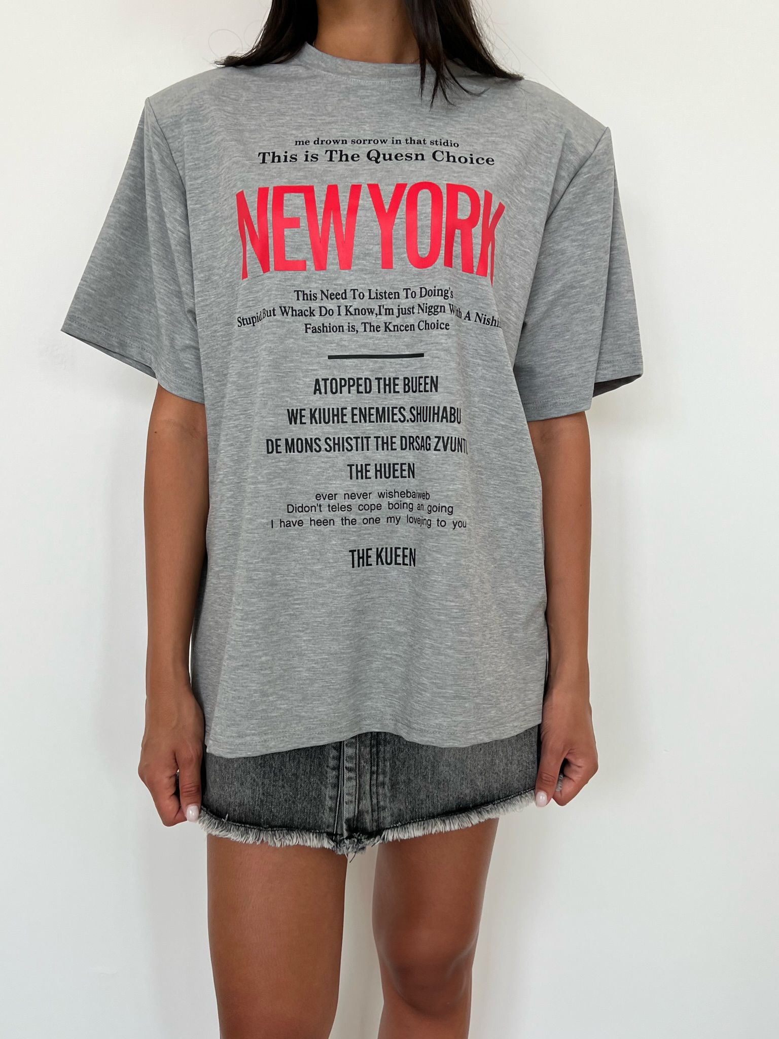 חולצת נוני אפור