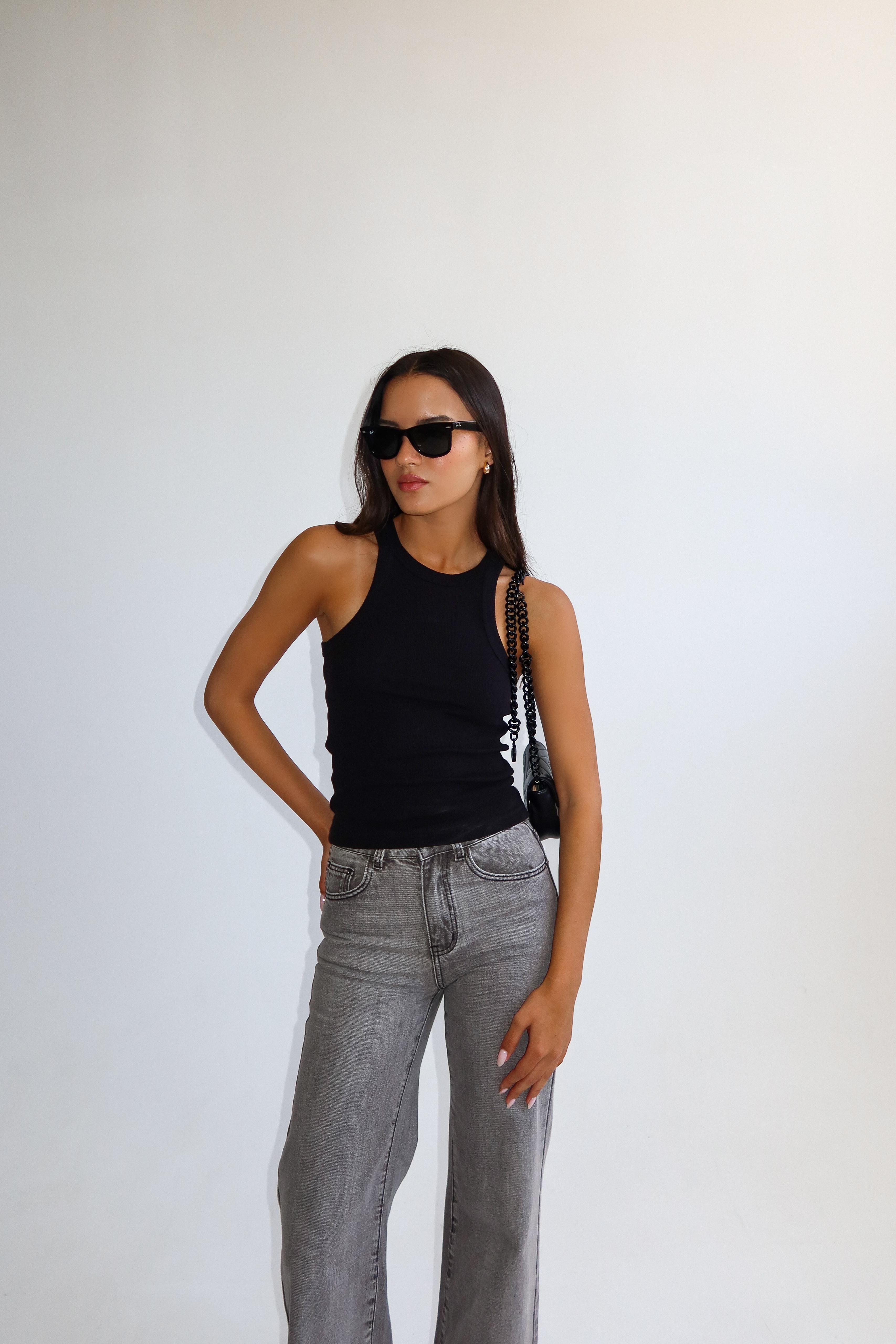 גופיית לאן שחור