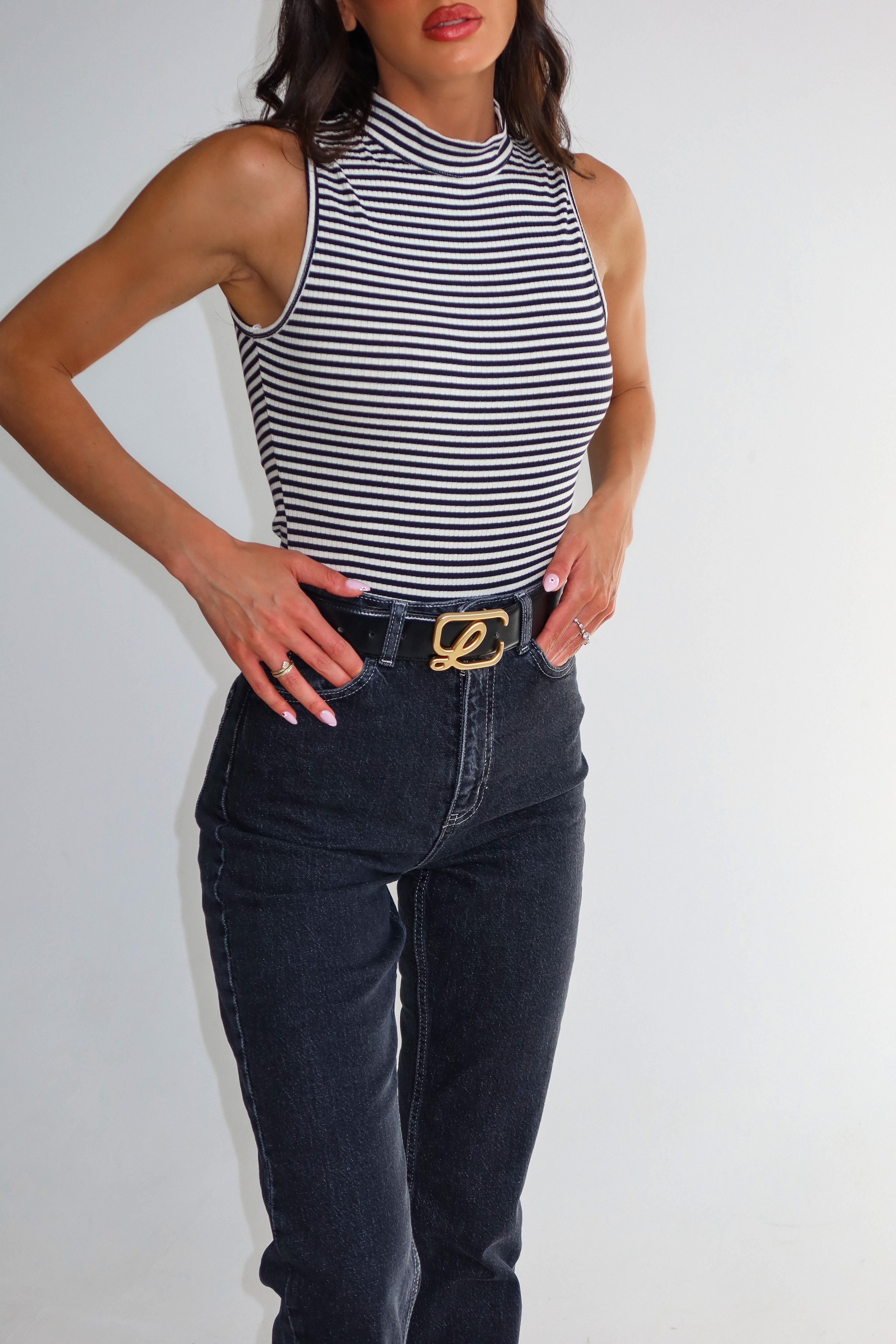 בגד גוף ספייס שחור לבן