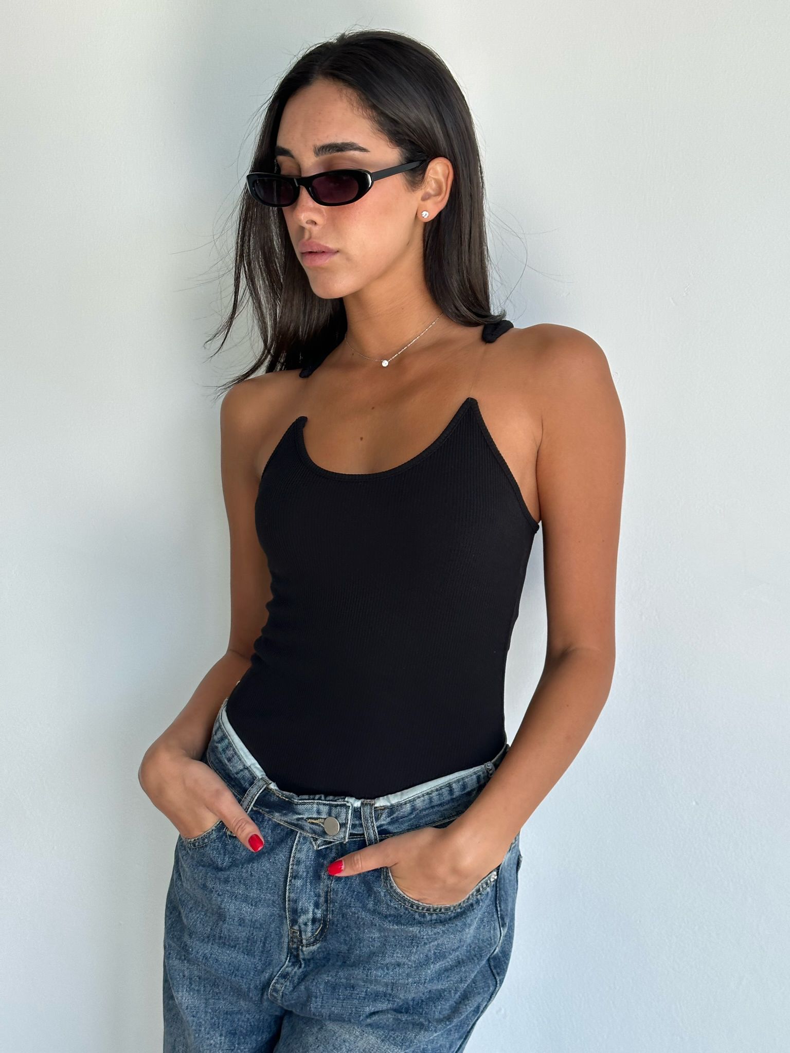 ג'ינס מייקי כחול