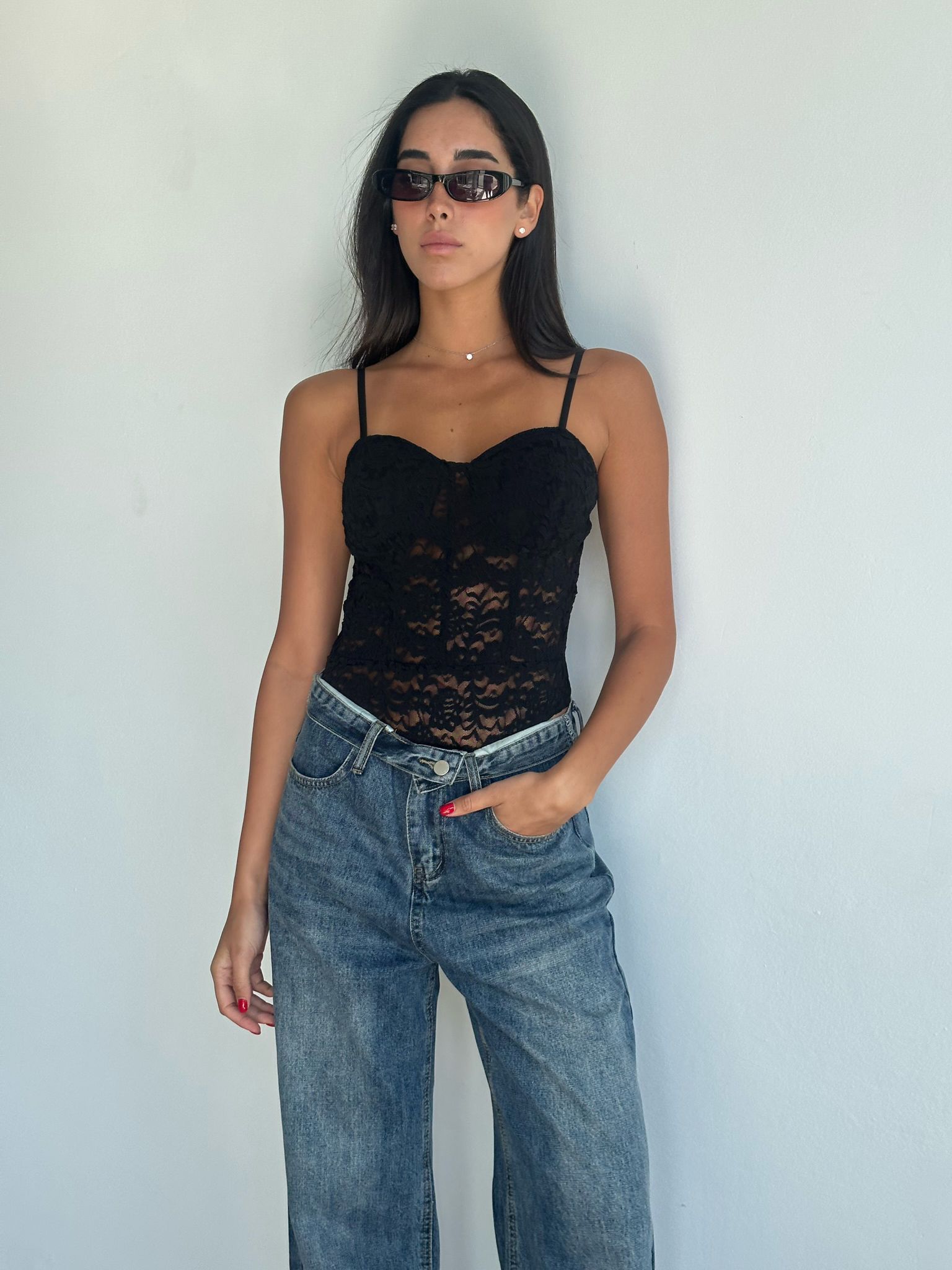 ג'ינס מייקי כחול