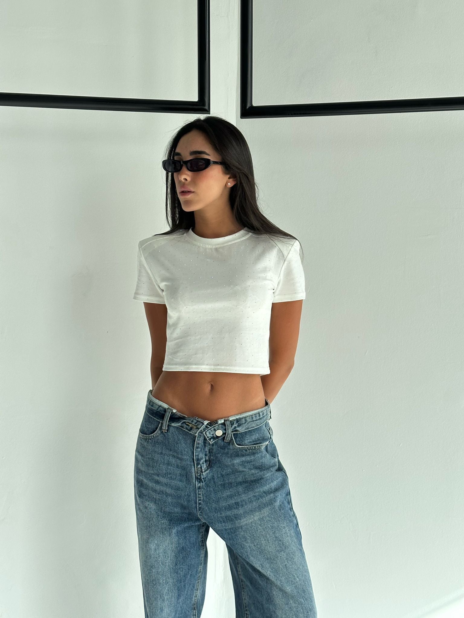 חולצת קרופ גבריאל