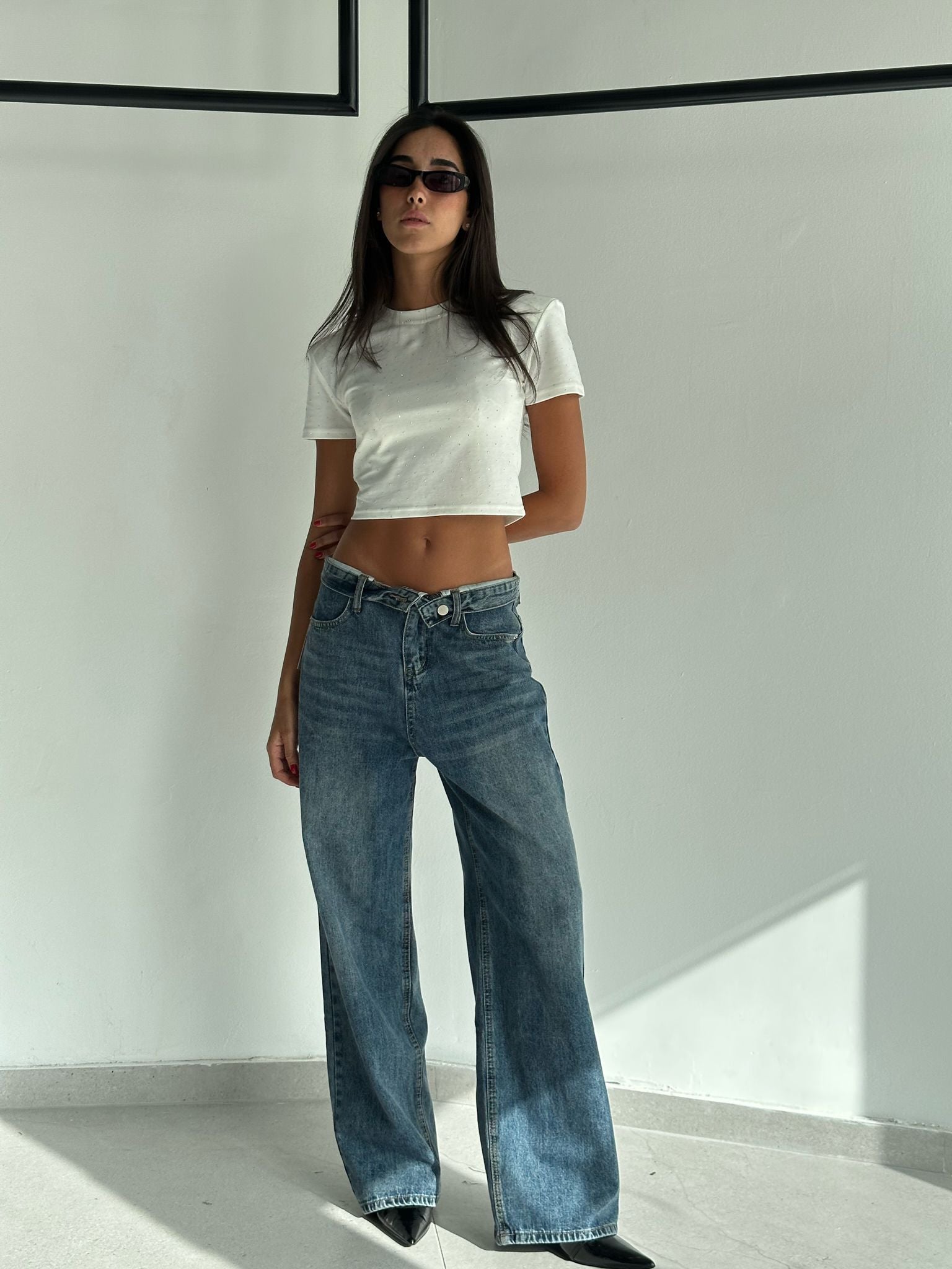 חולצת קרופ גבריאל