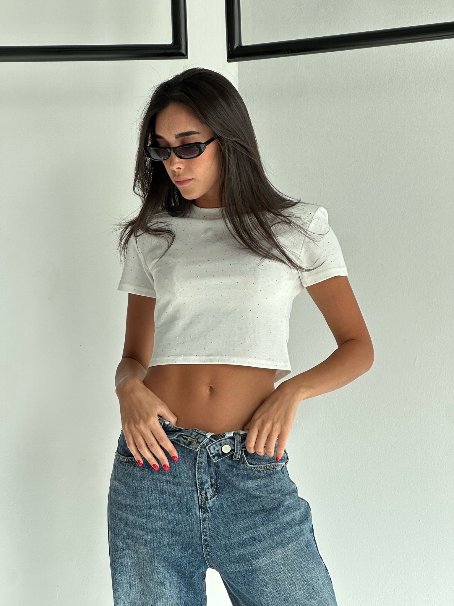 חולצת קרופ גבריאל