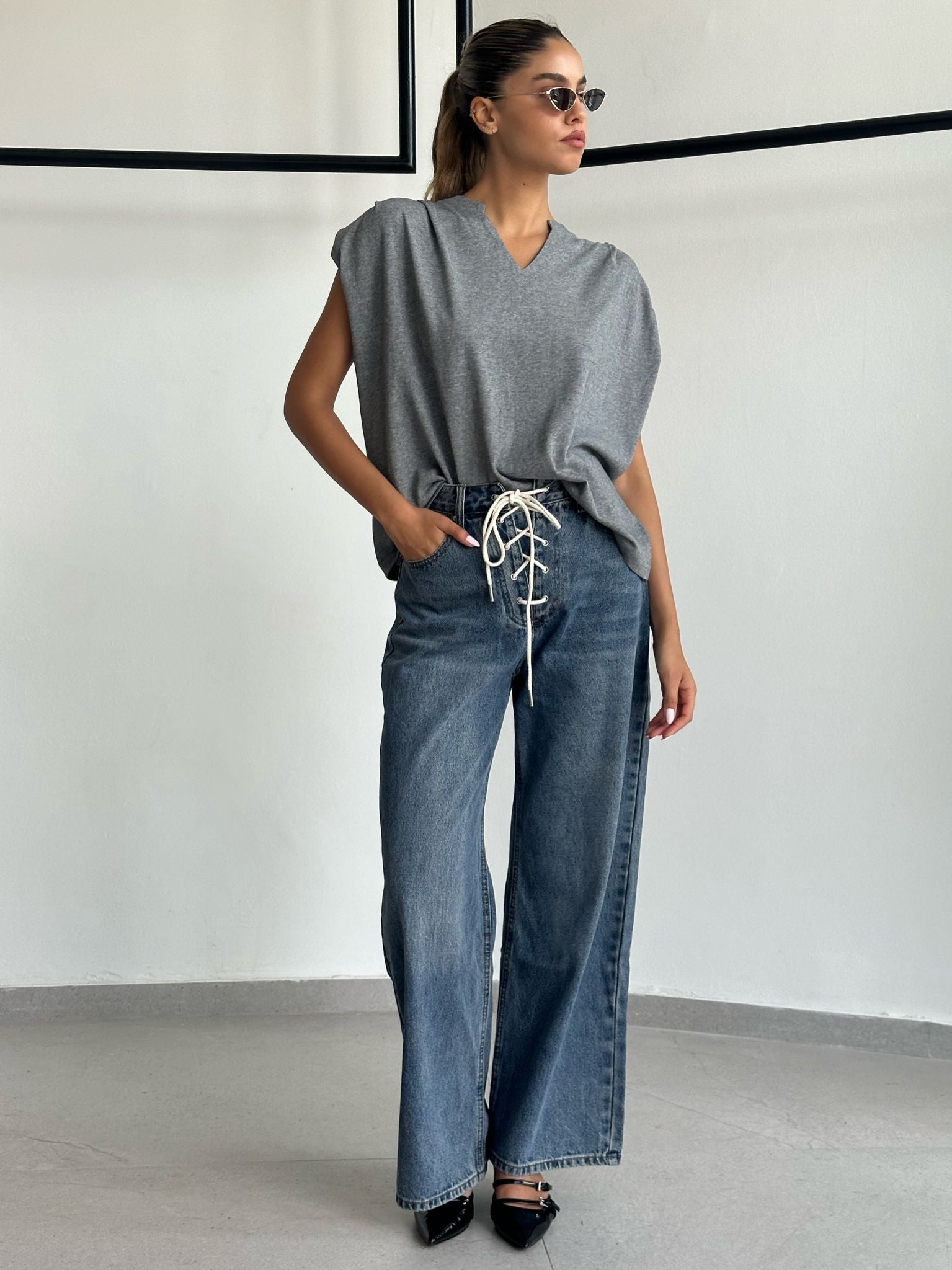 ג'ינס שיר כחול