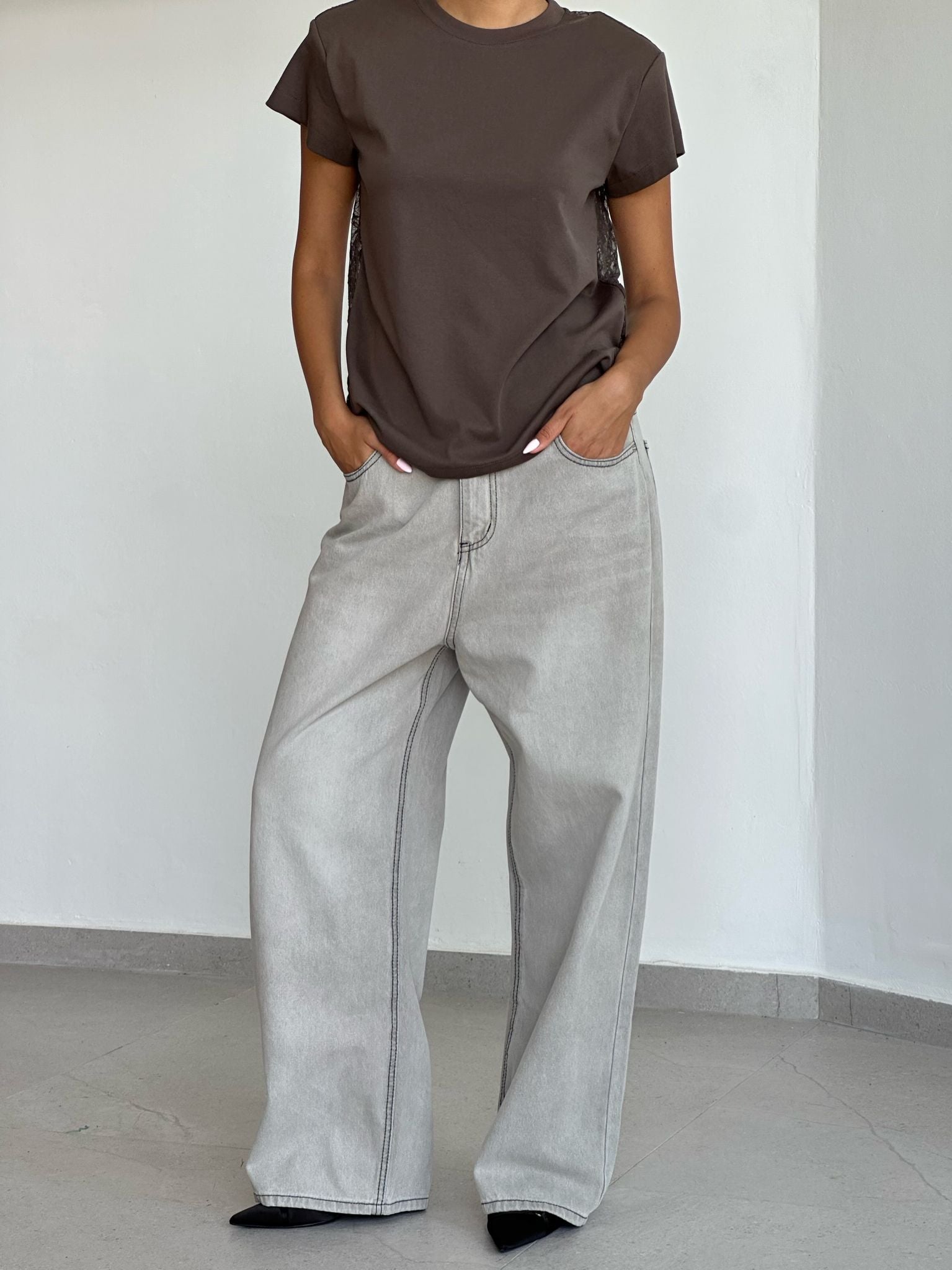 חולצת אריאה חום