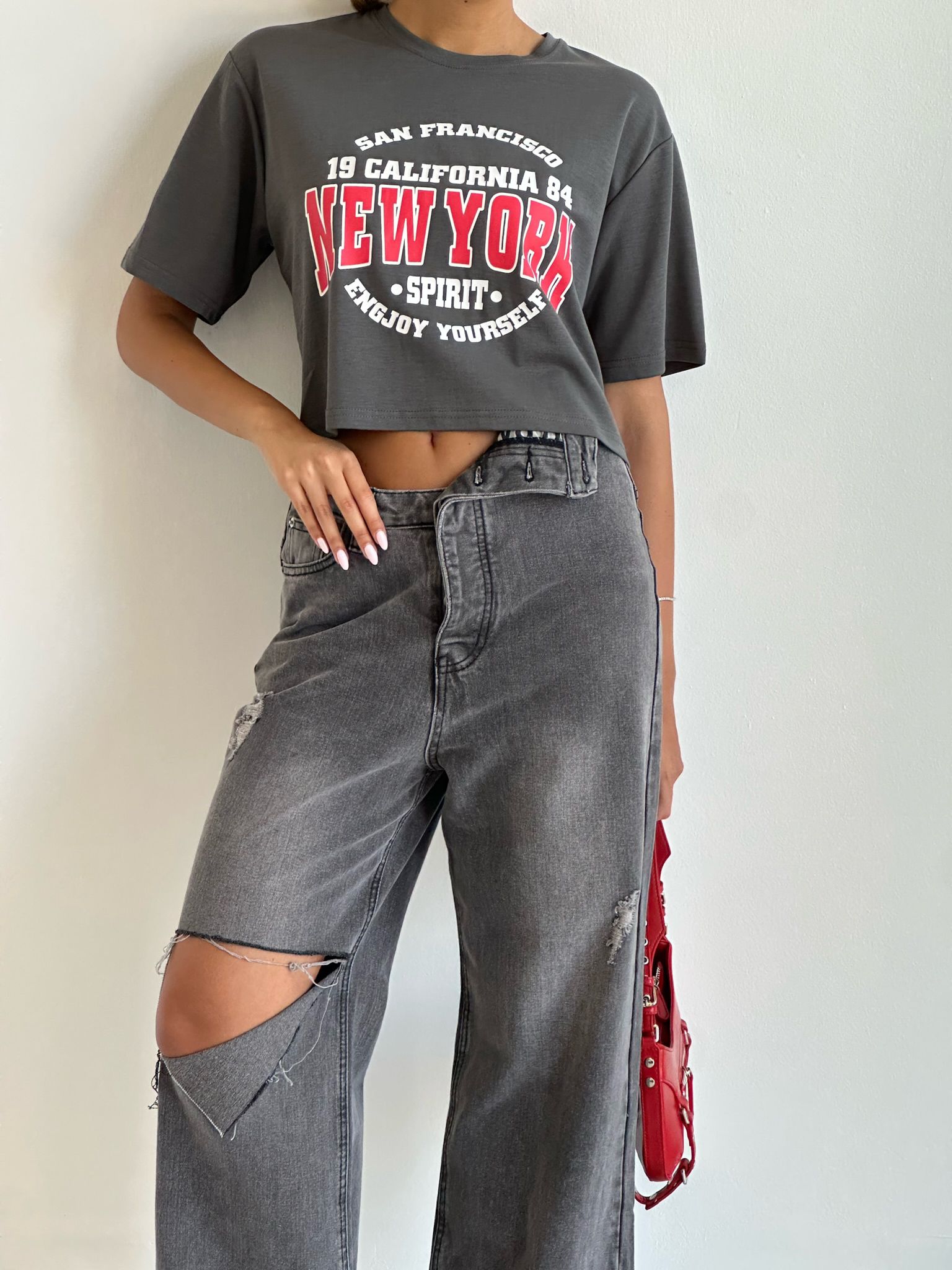 ג'ינס ריין שחור