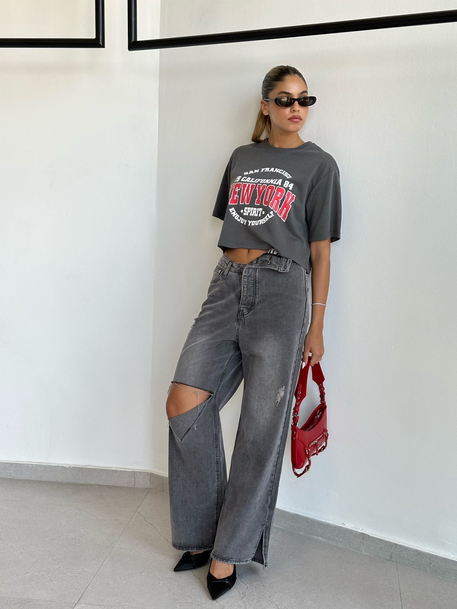 ג'ינס ריין שחור