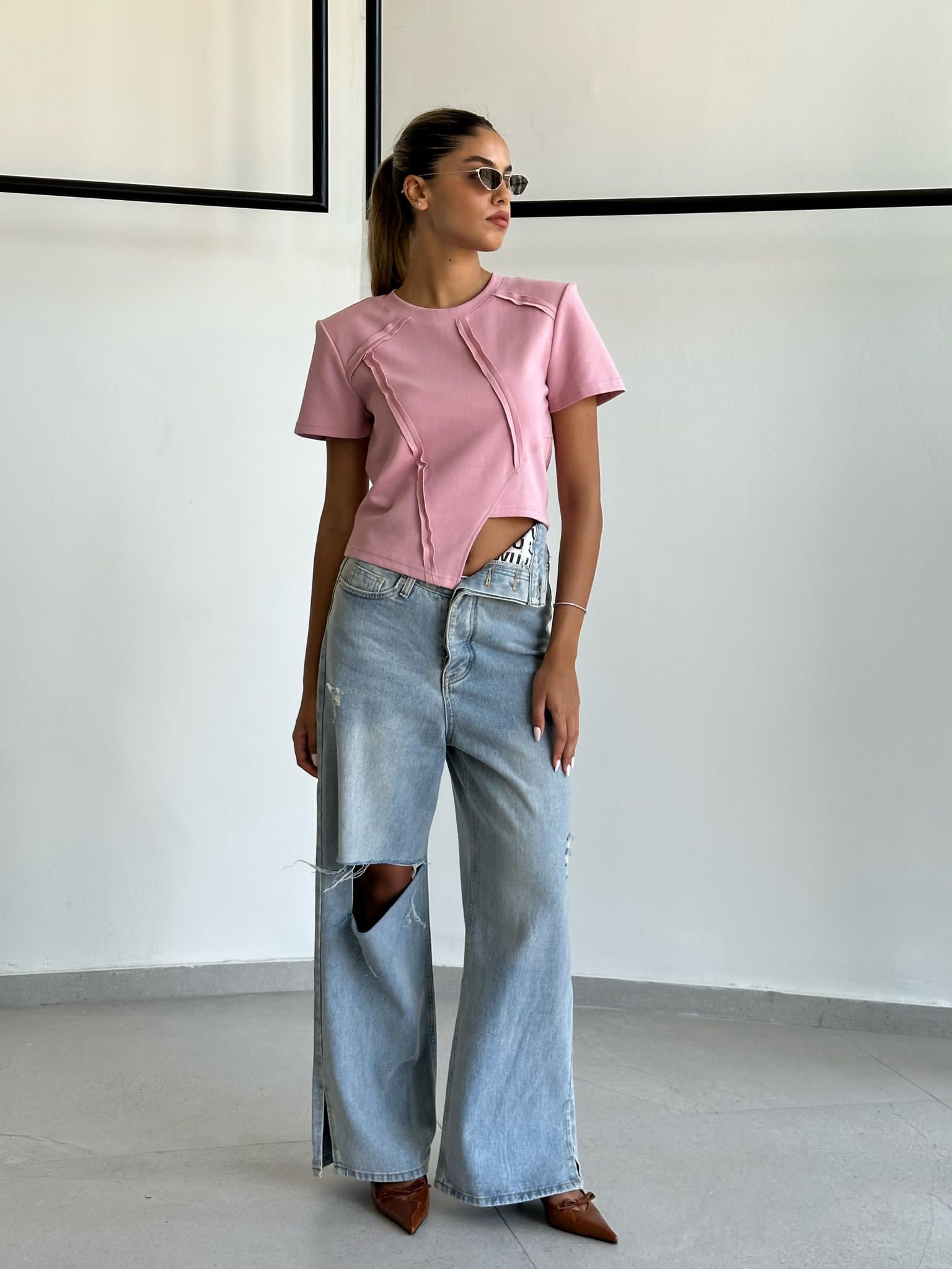 ג'ינס ריין תכלת