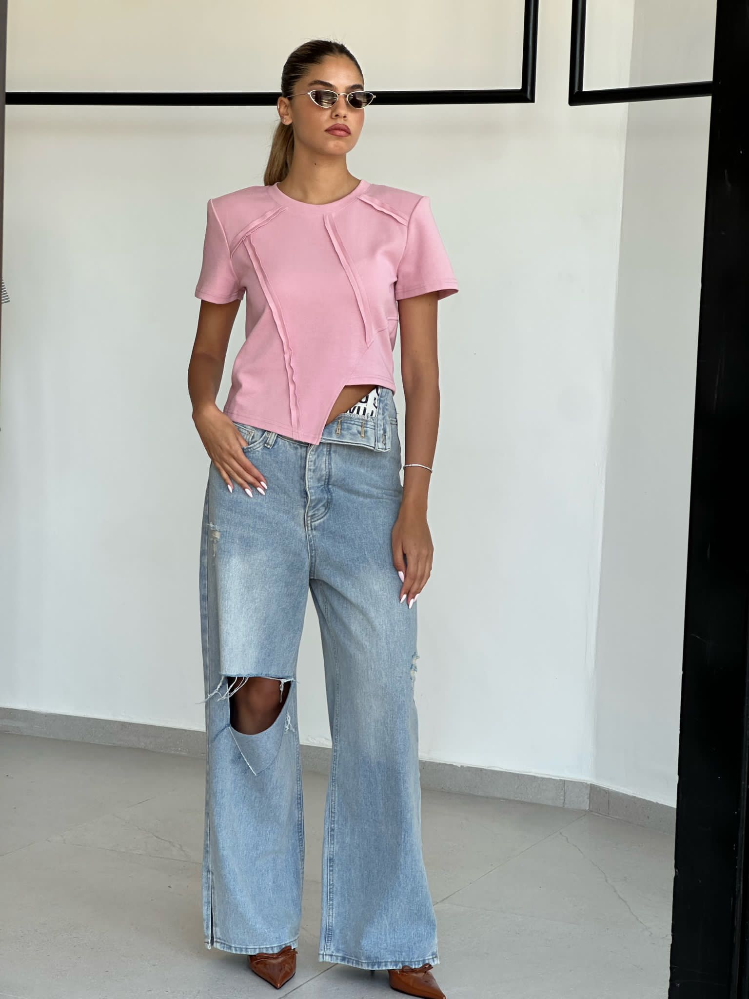 ג'ינס ריין תכלת