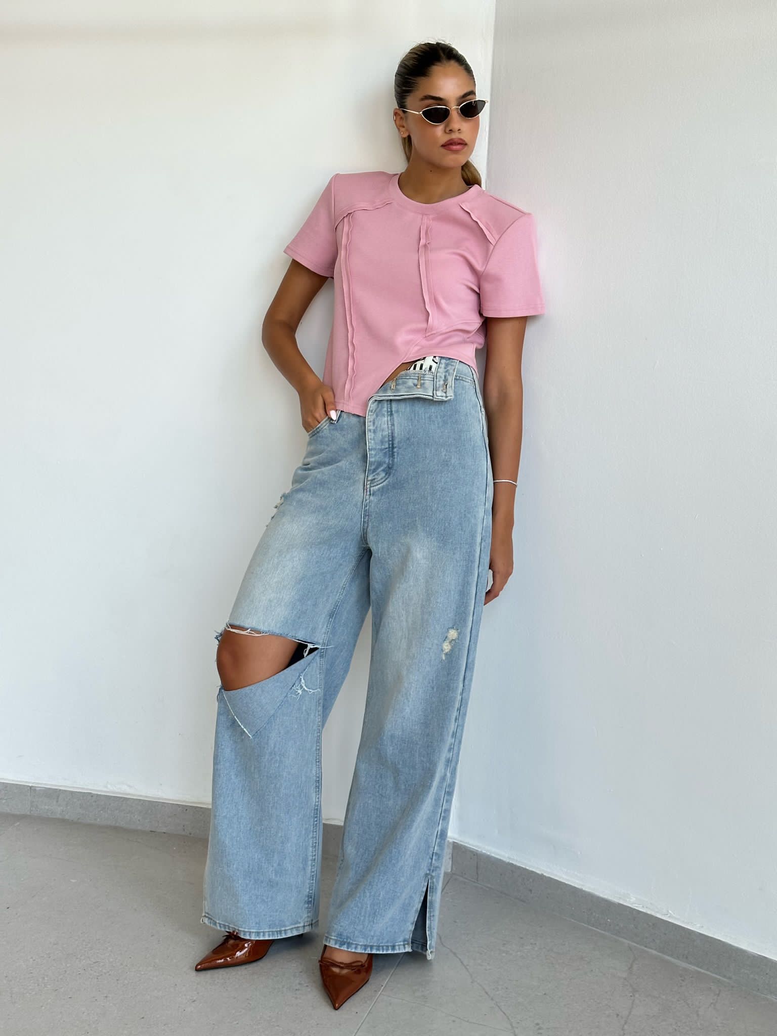 ג'ינס ריין תכלת