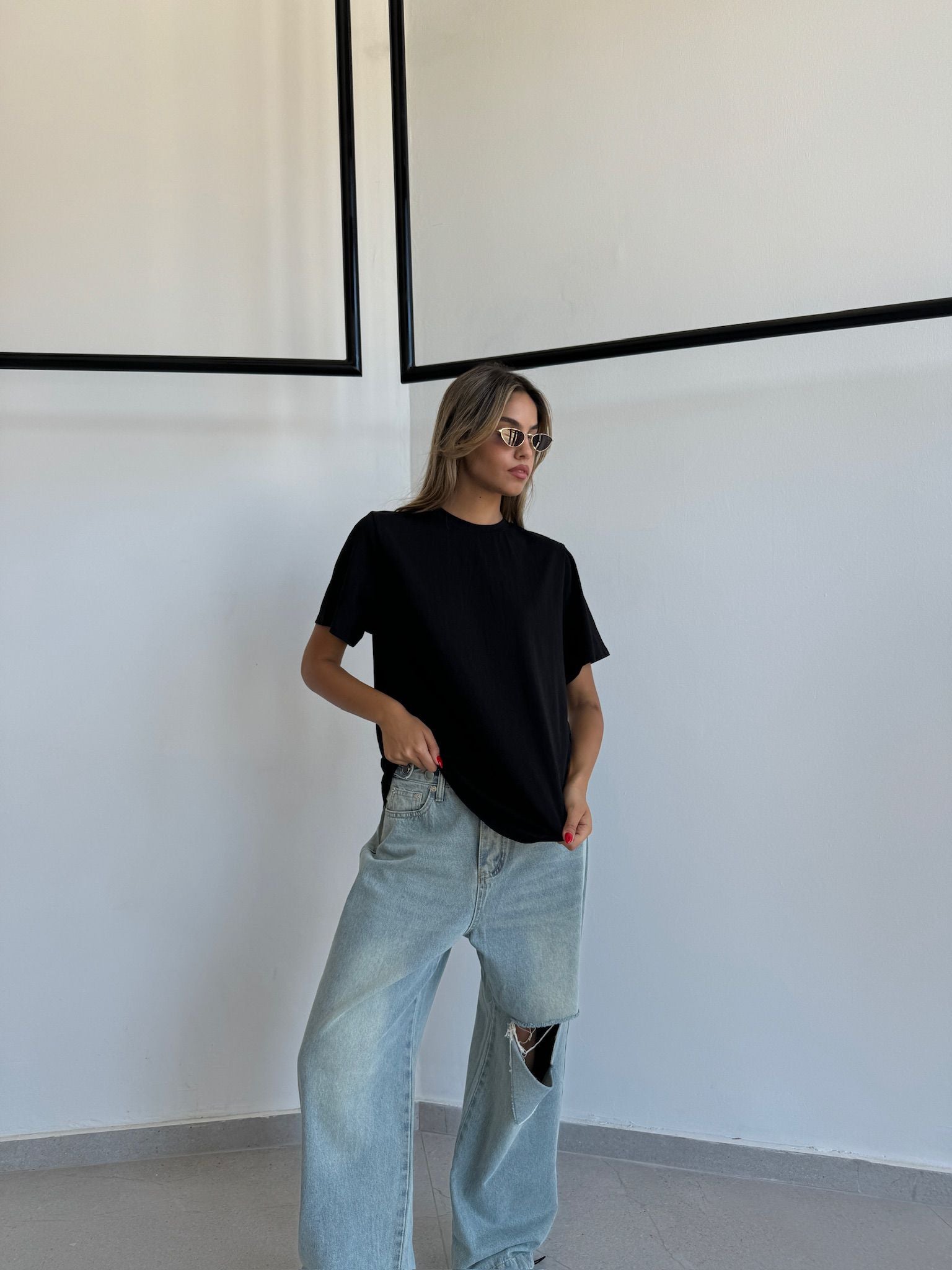 חולצת רומי שחור