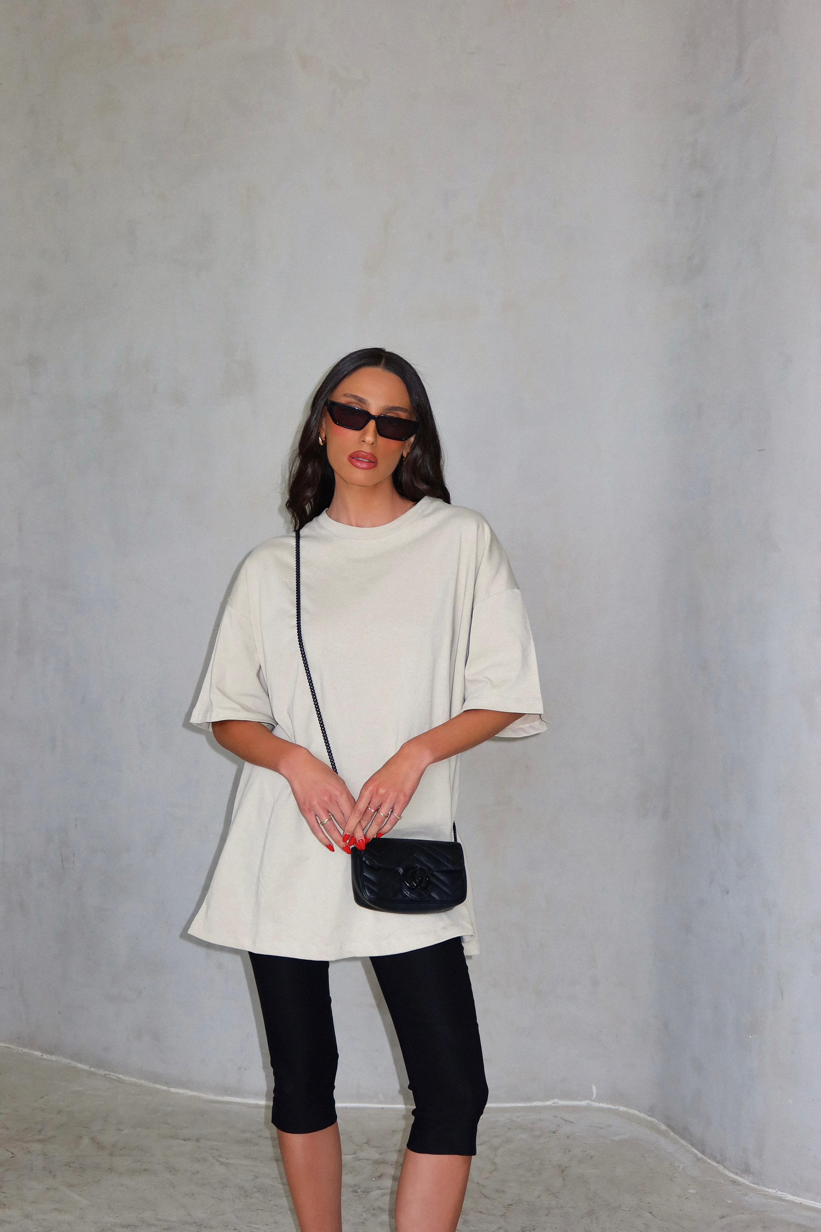 חולצת דמיין בז