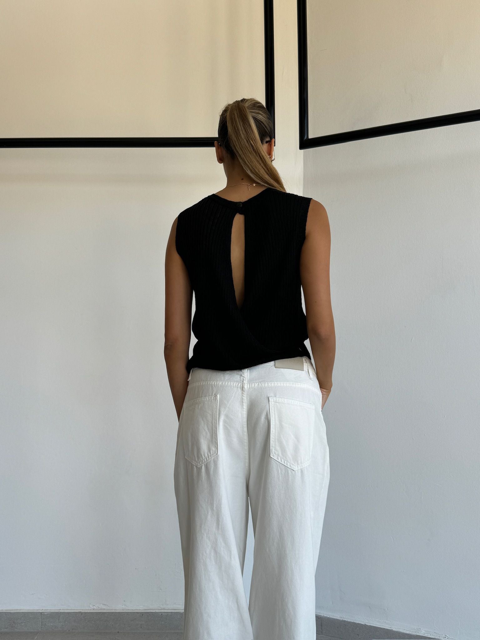 ג'ינס ליהי לבן