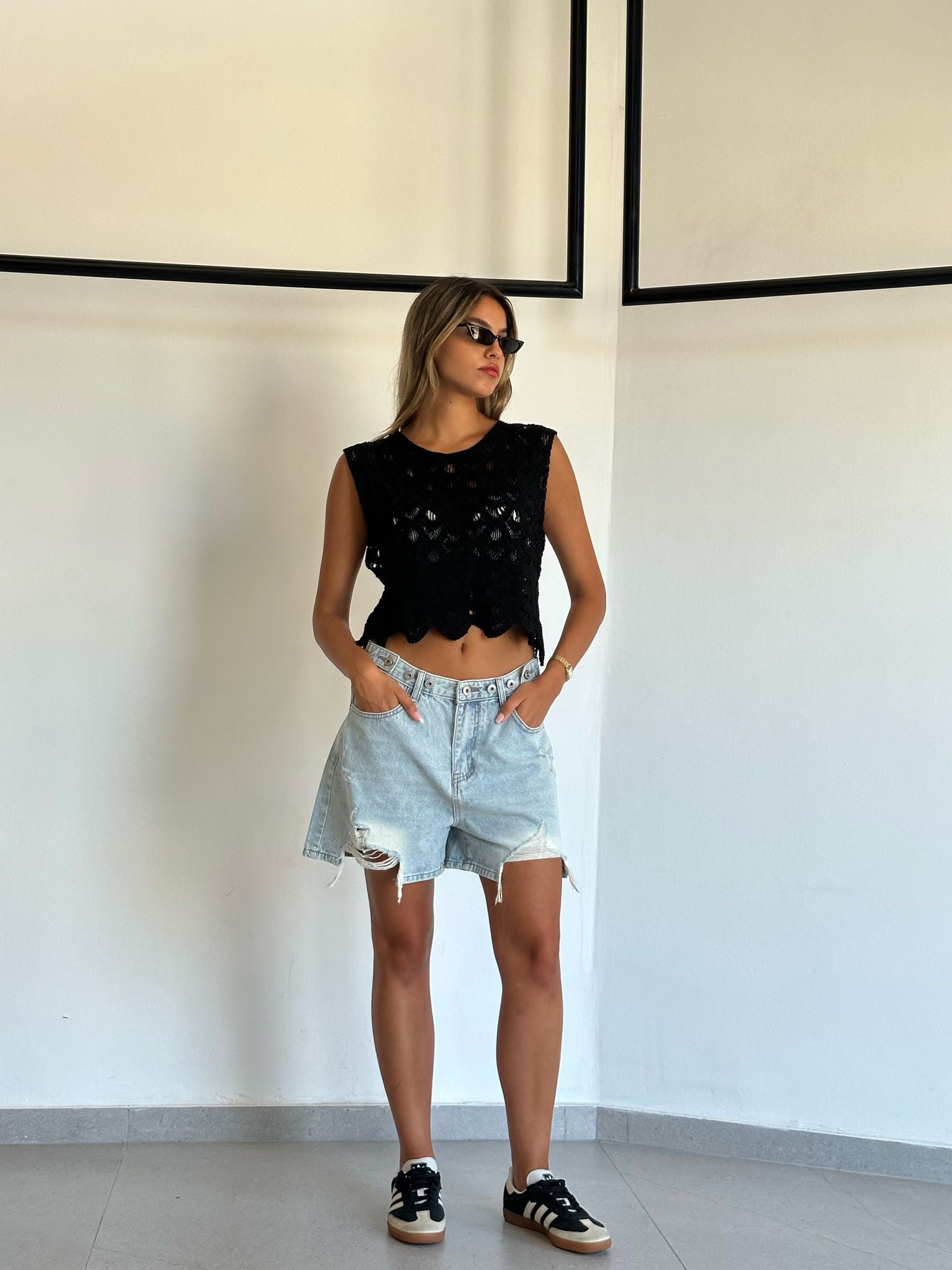 מכנס סאם תכלת