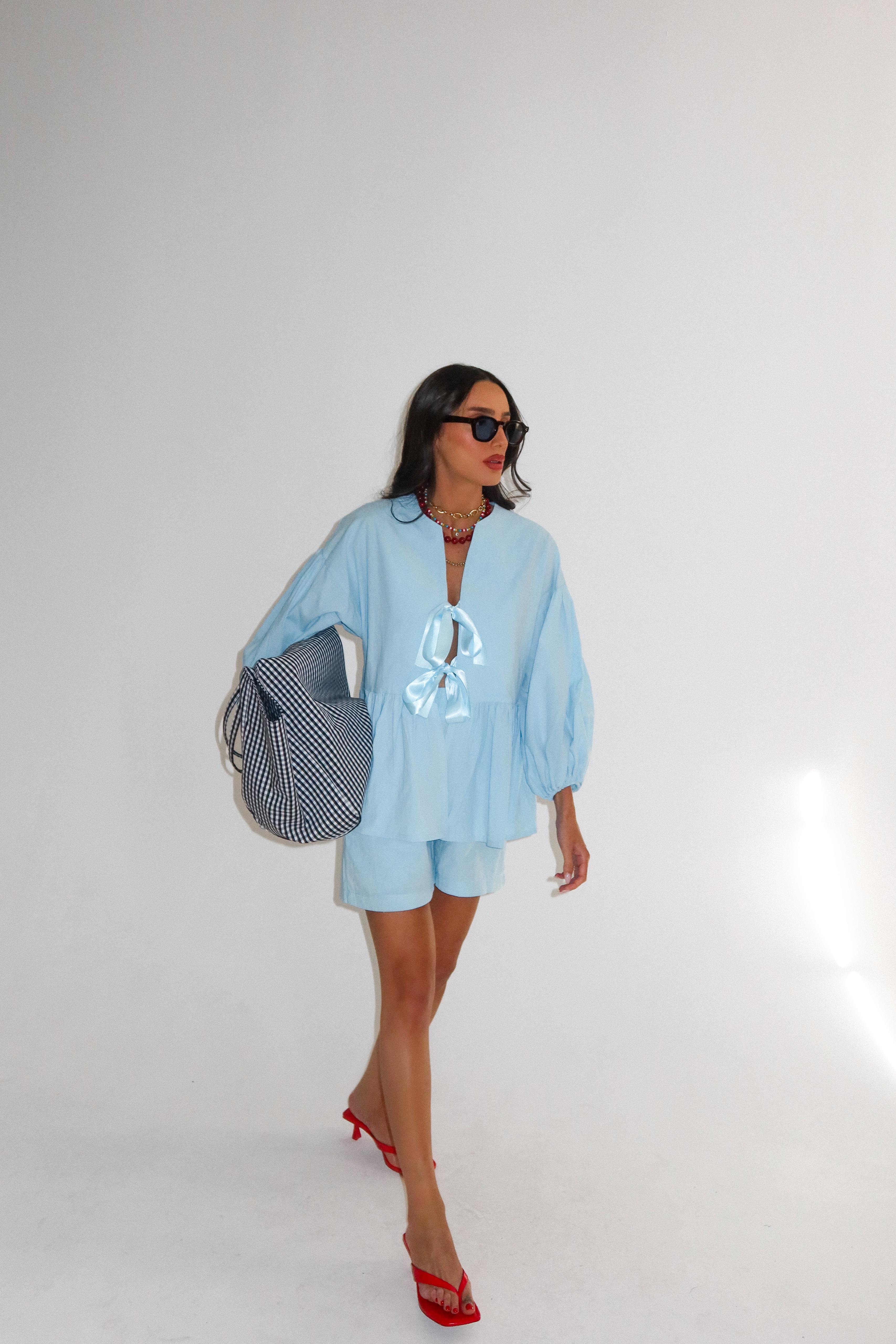 חליפת מייסון תכלת