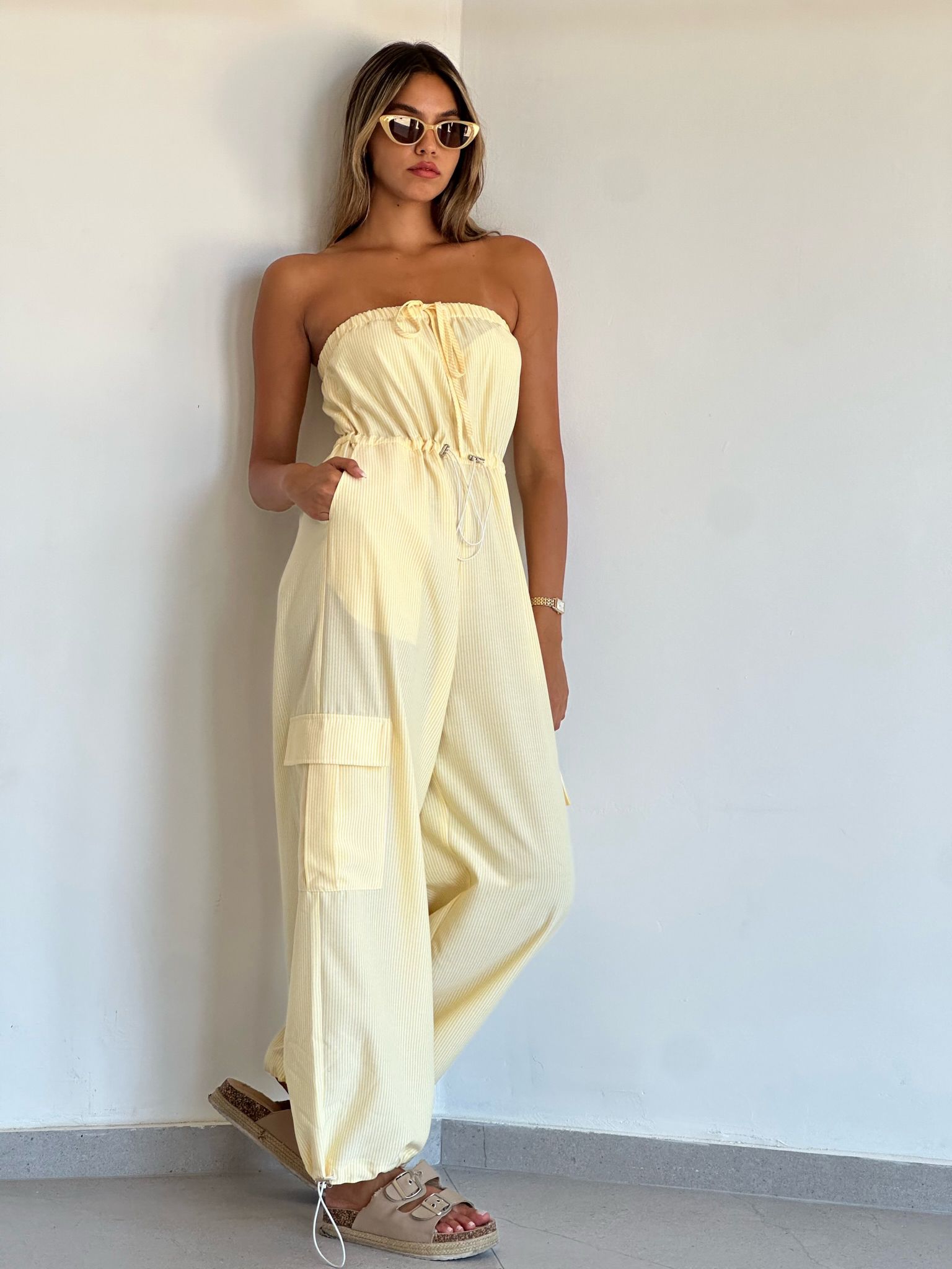 אוברול אימרי צהוב