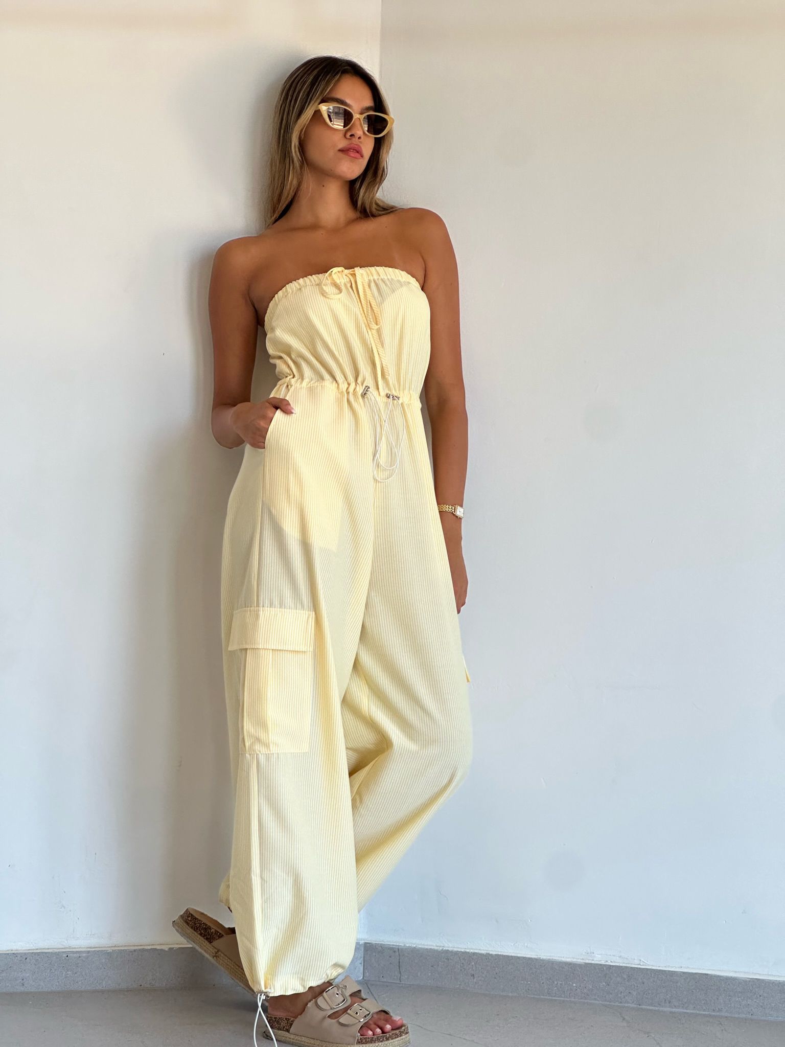 אוברול אימרי צהוב