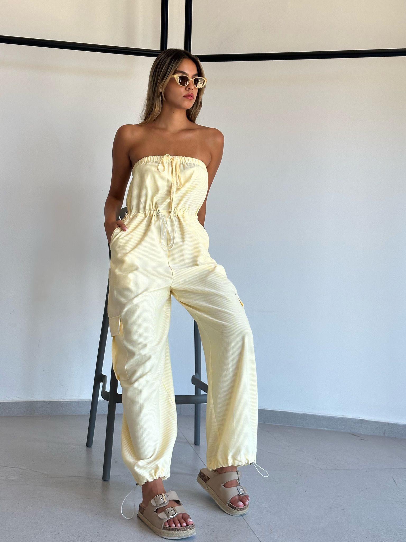 אוברול אימרי צהוב