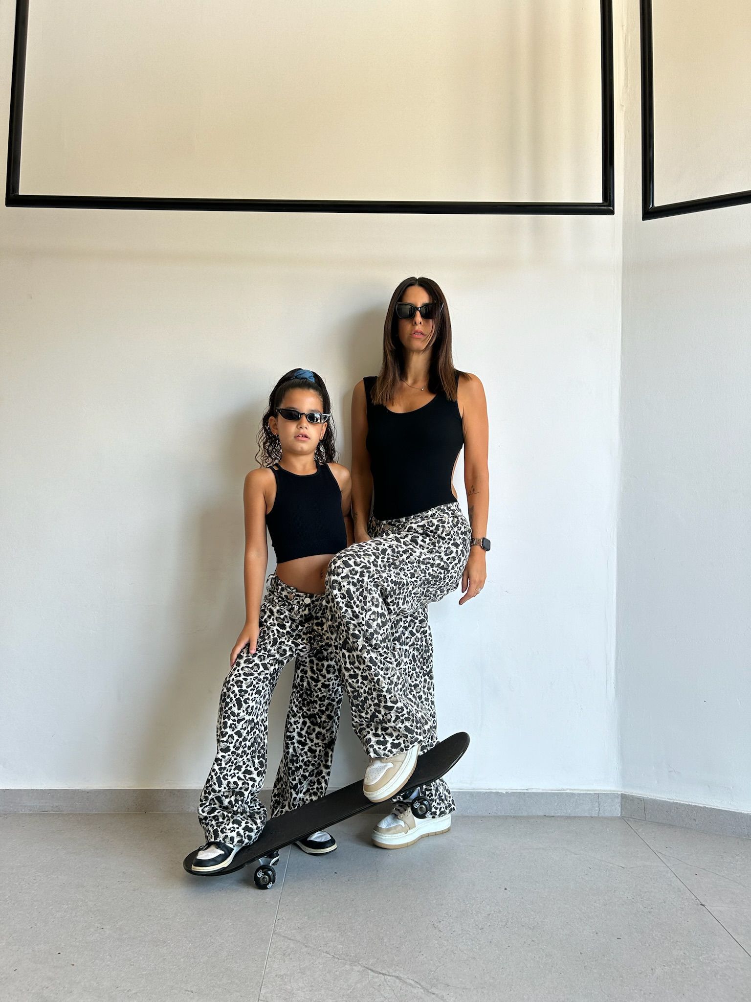 מכנס טאי מנומר לבן