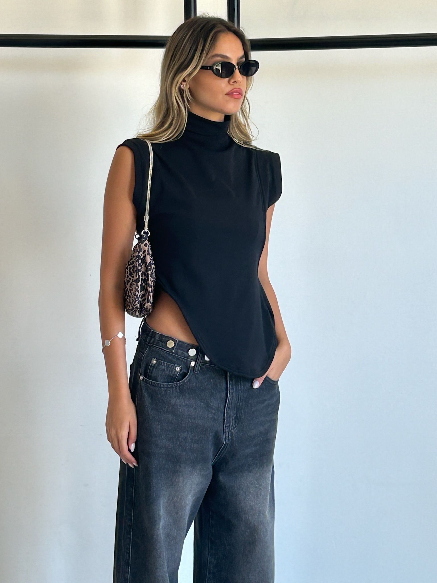 חולצת מרין שחור