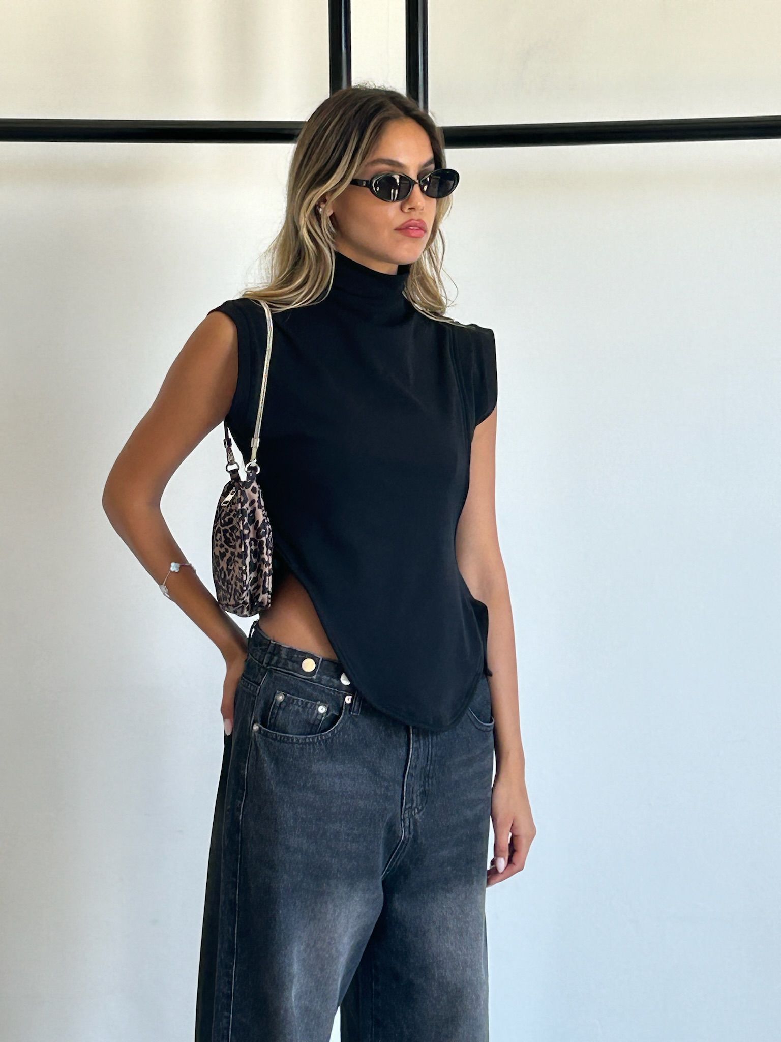 חולצת מרין שחור