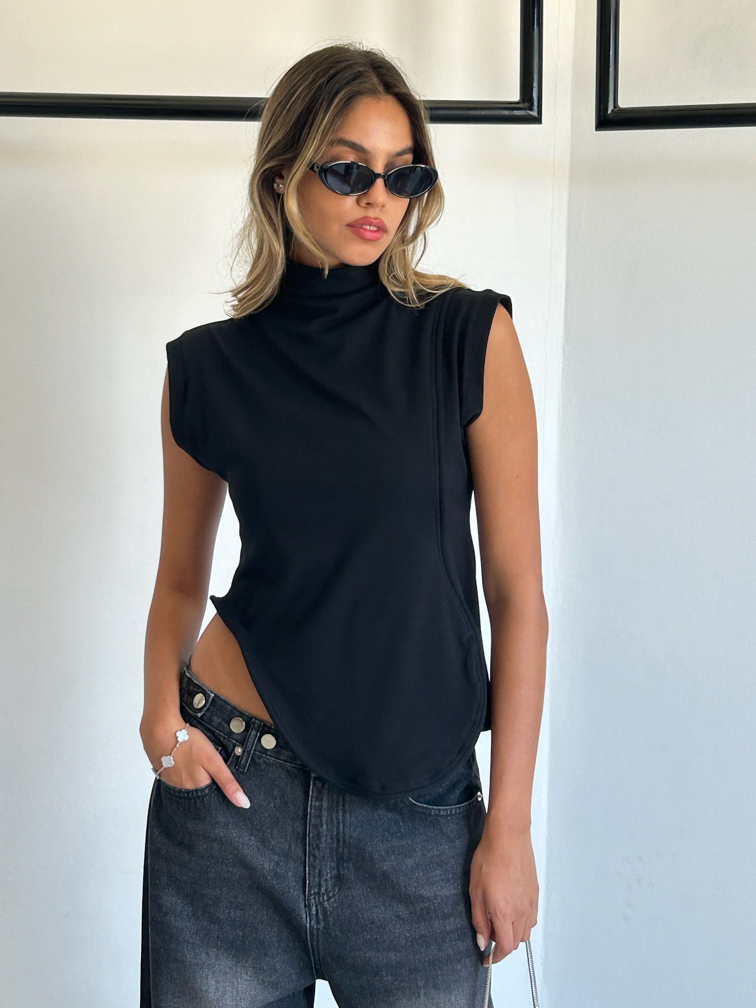 חולצת מרין שחור