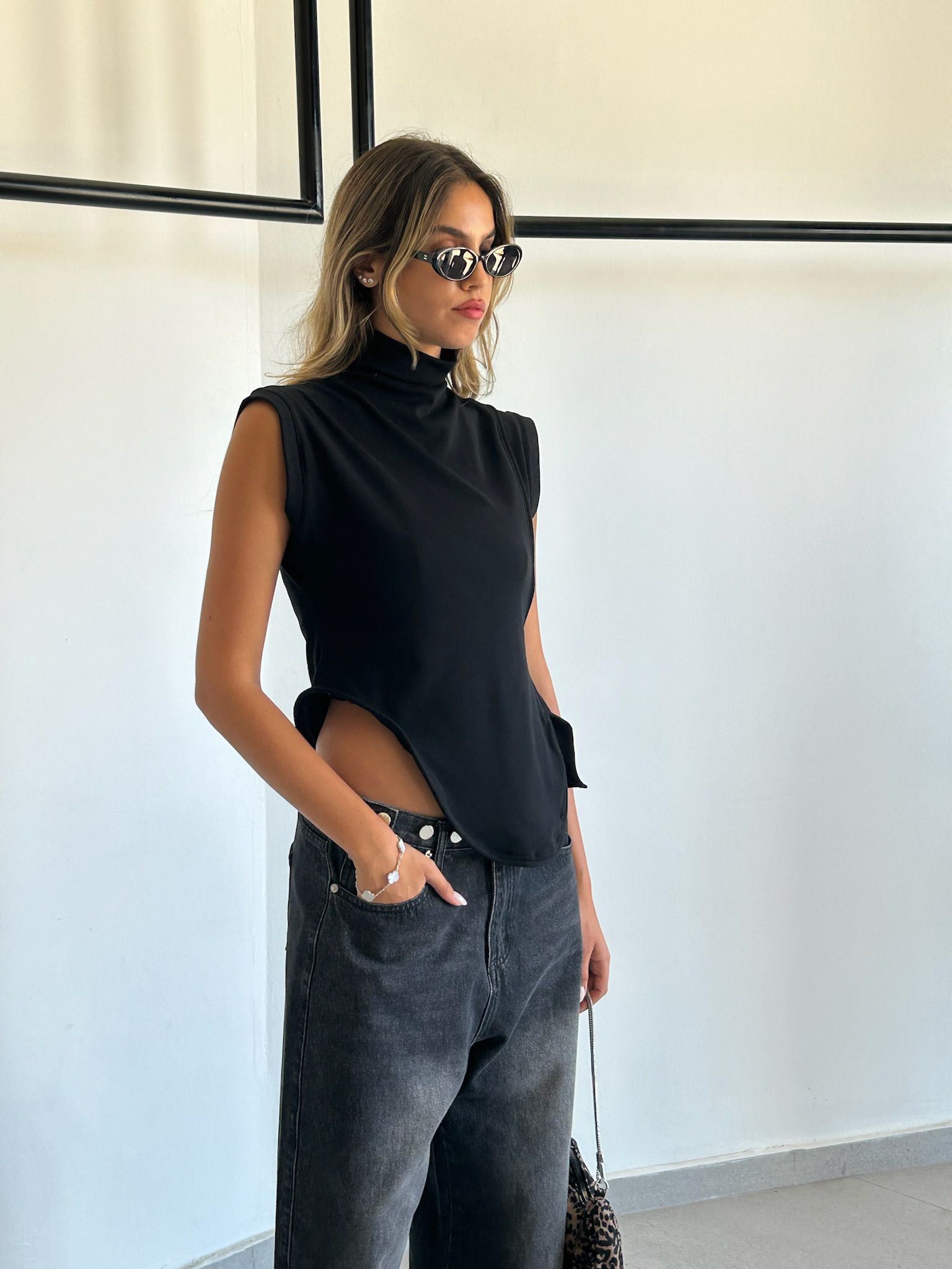 חולצת מרין שחור