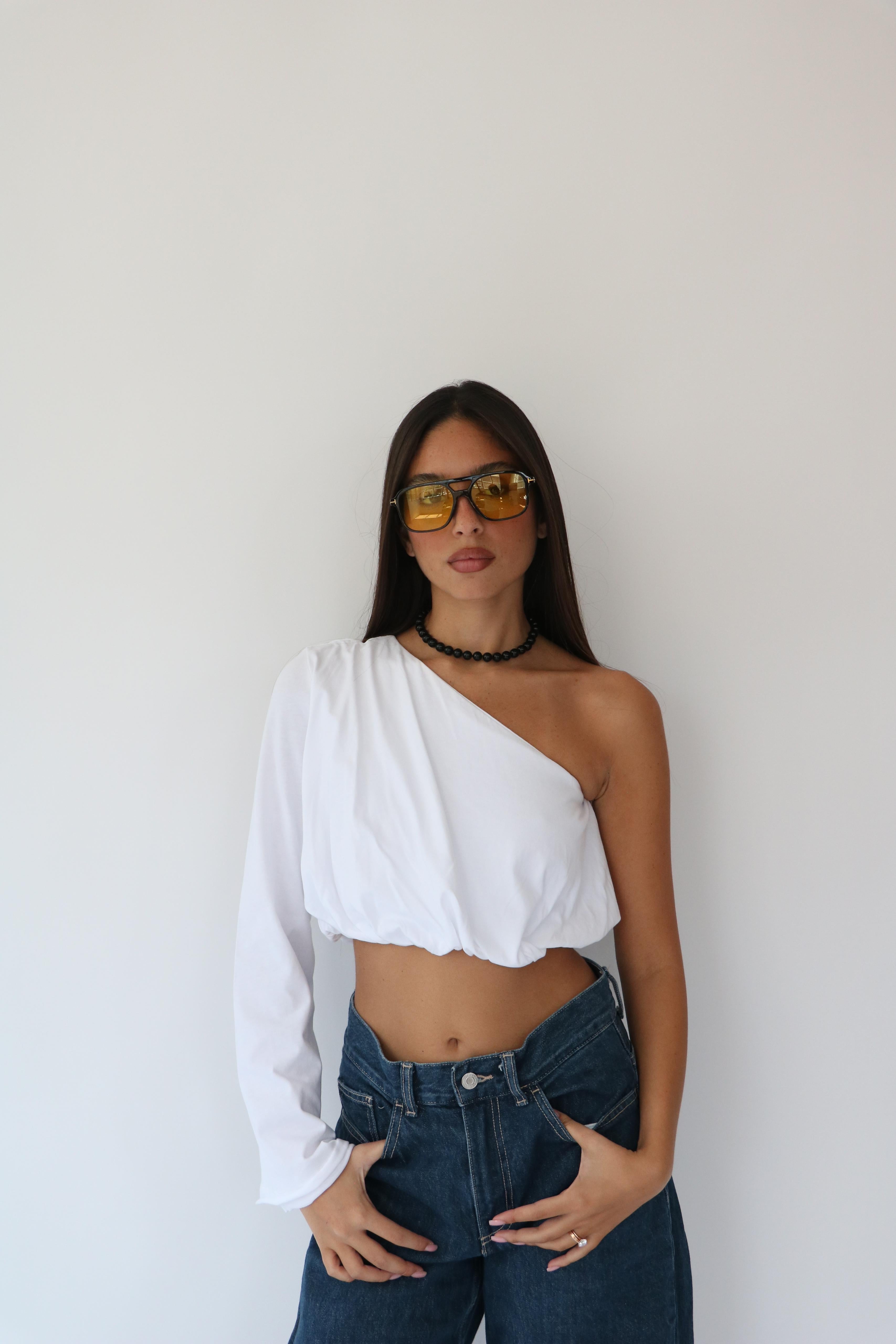 חולצת אביבי לבן