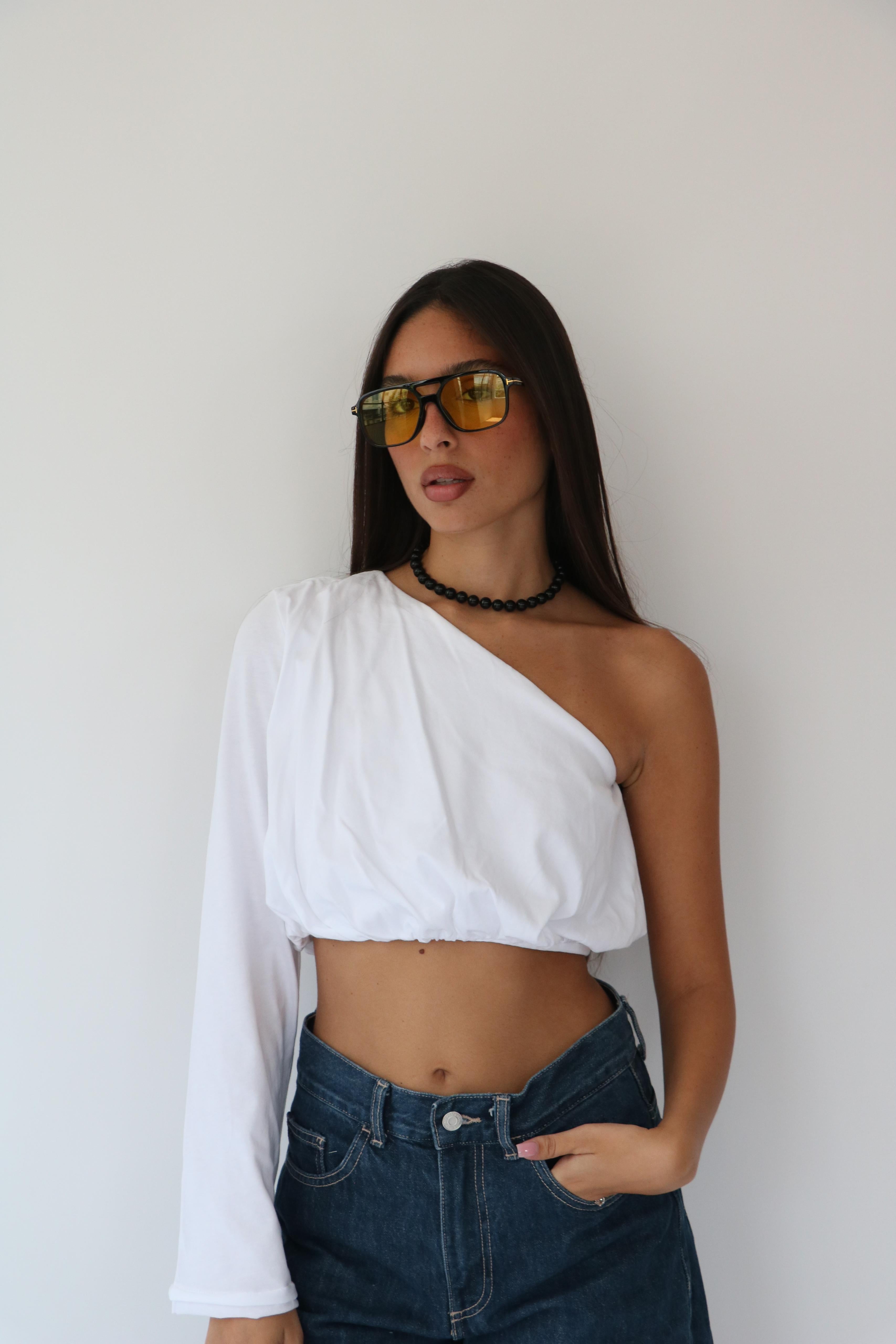 חולצת אביבי לבן