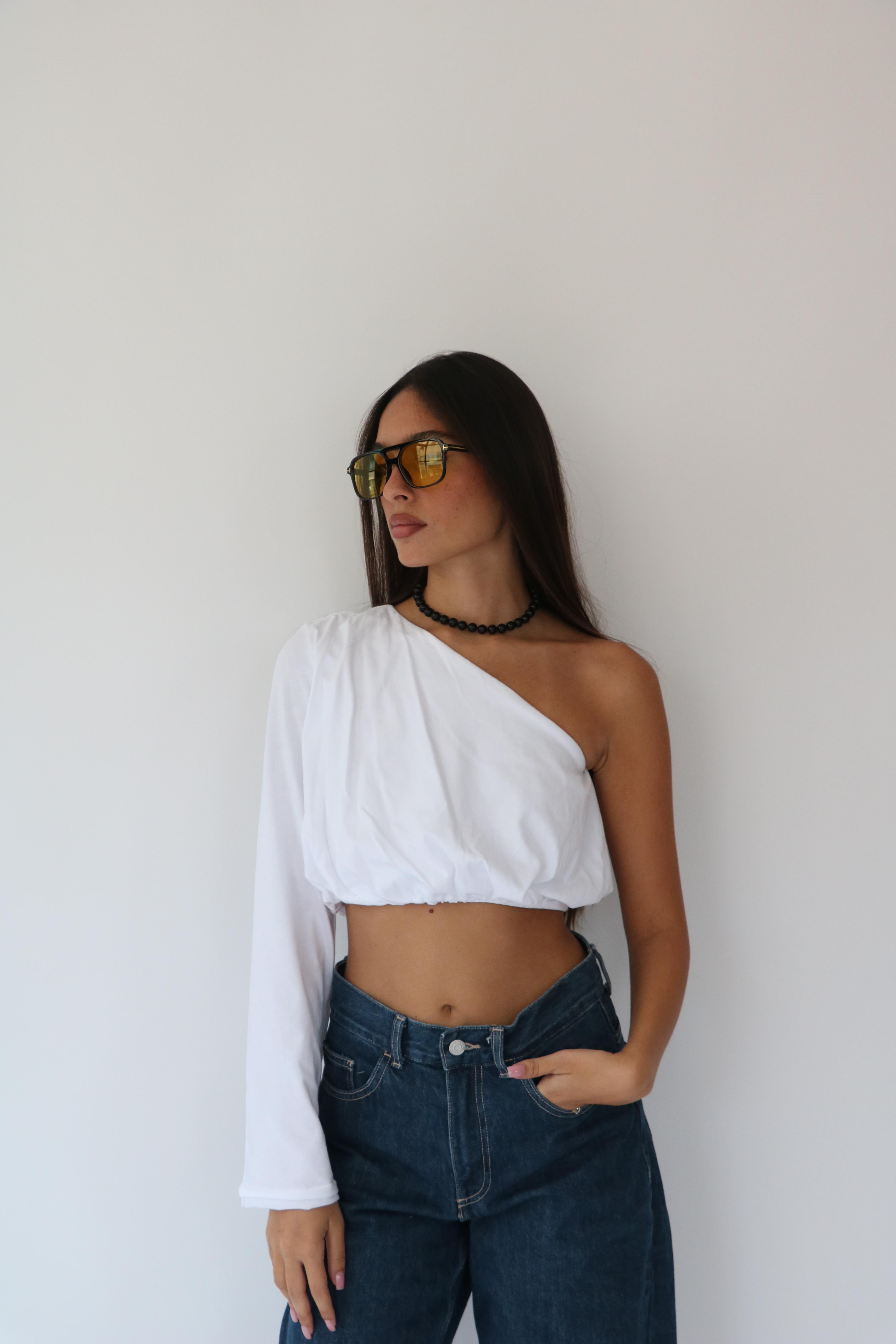 חולצת אביבי לבן